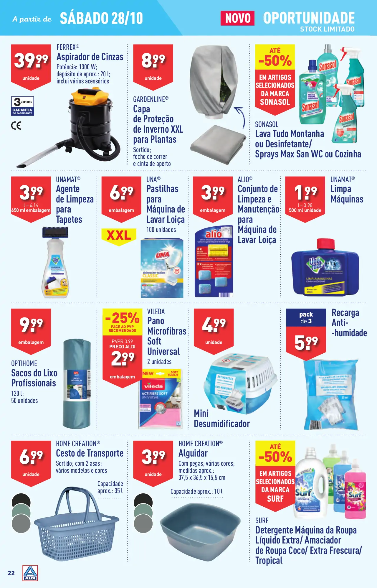 Antevis&atilde;o Folheto ALDI (25 a 31 outubro)