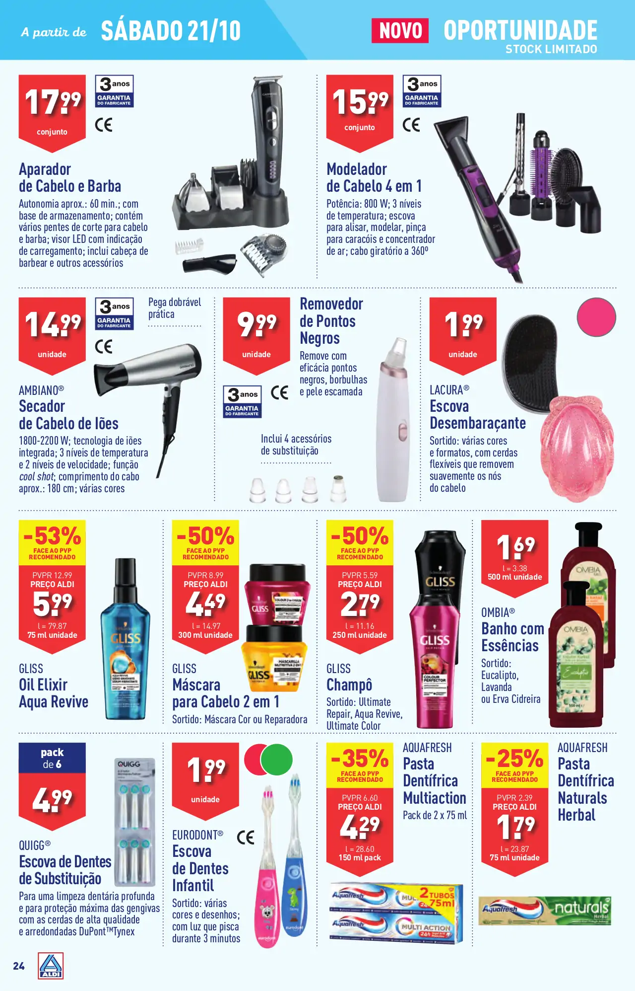 Antevis&atilde;o Folheto ALDI (18 a 24 outubro)