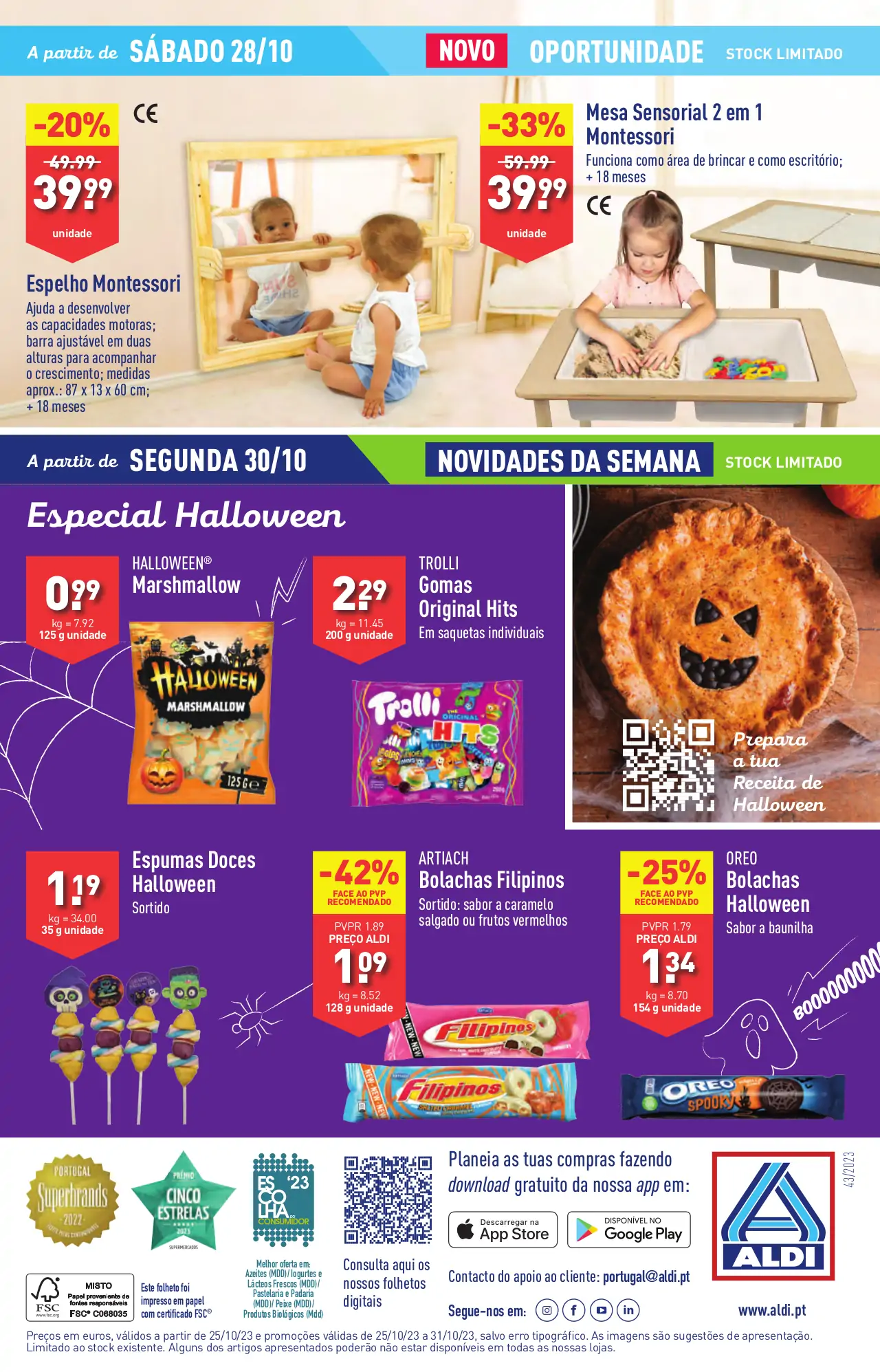 Antevis&atilde;o Folheto ALDI (25 a 31 outubro)