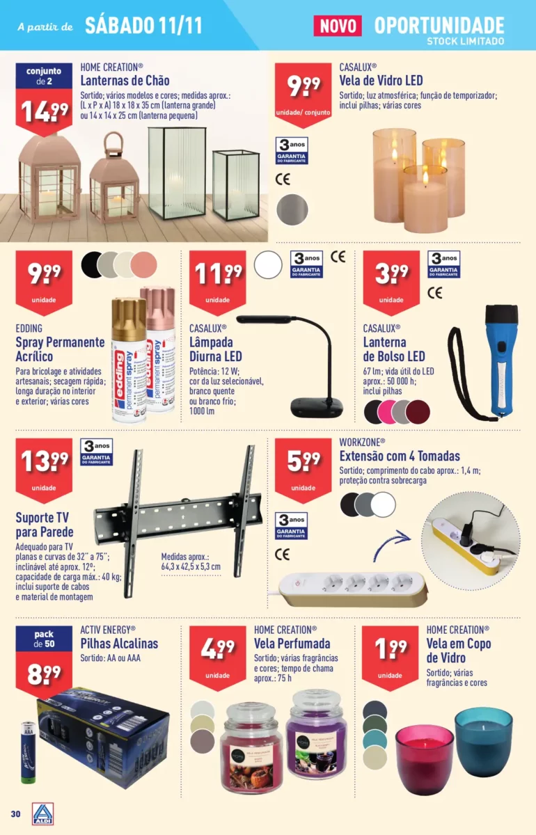 Antevis&atilde;o Folheto ALDI (8 a 14 novembro)