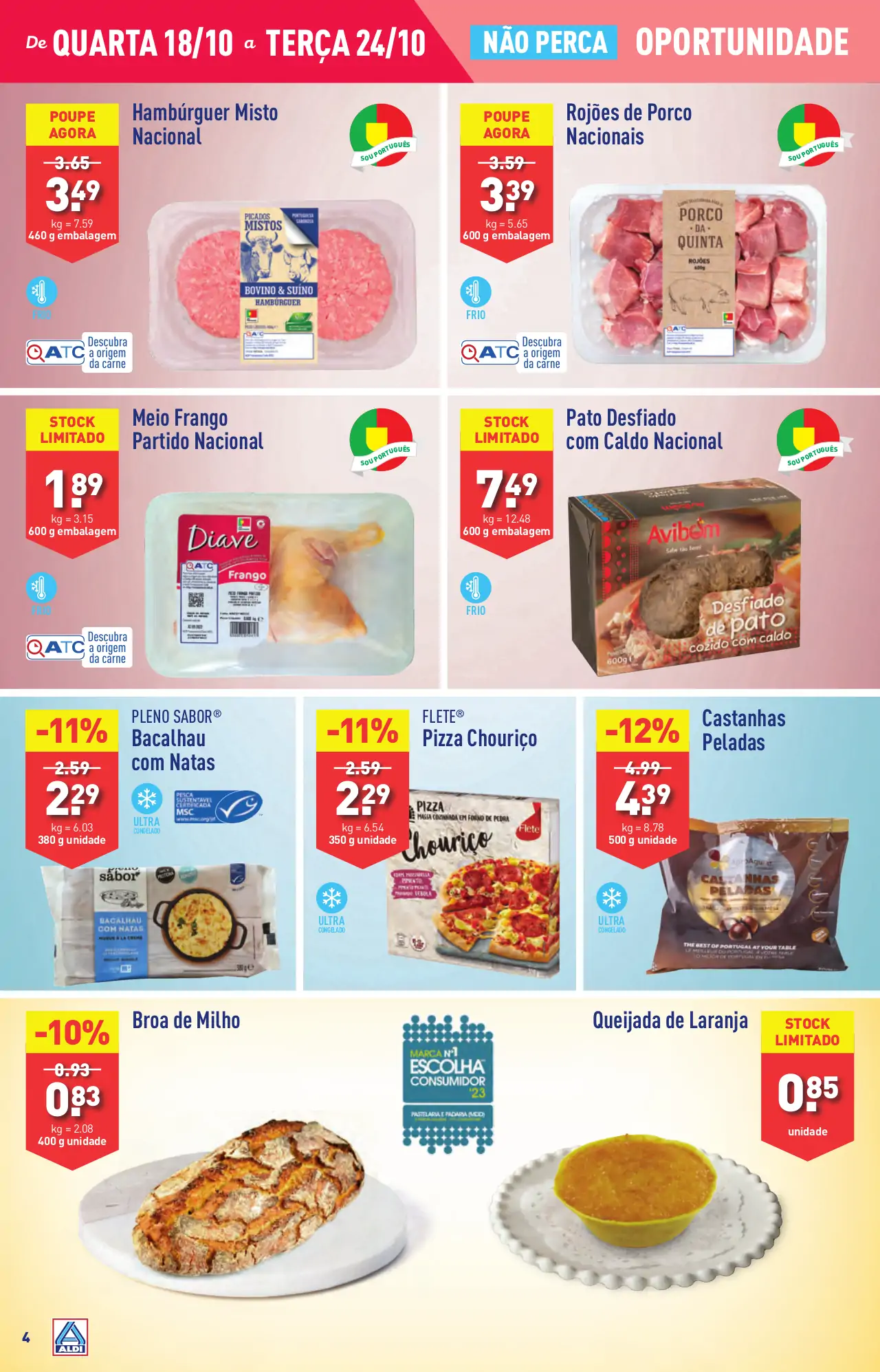 Antevis&atilde;o Folheto ALDI (18 a 24 outubro)