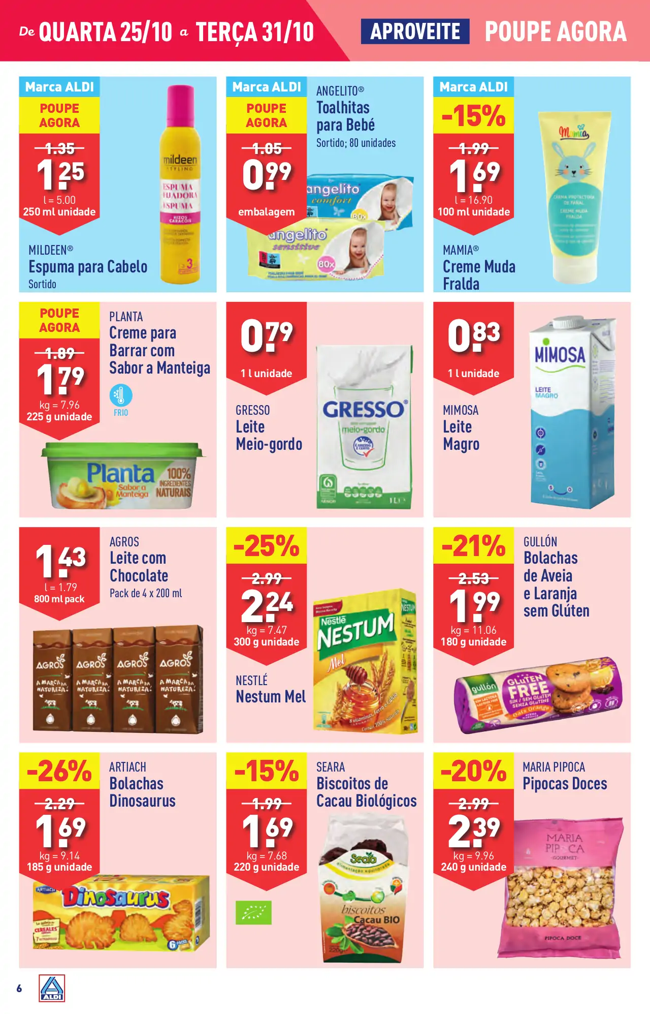 Antevis&atilde;o Folheto ALDI (25 a 31 outubro)