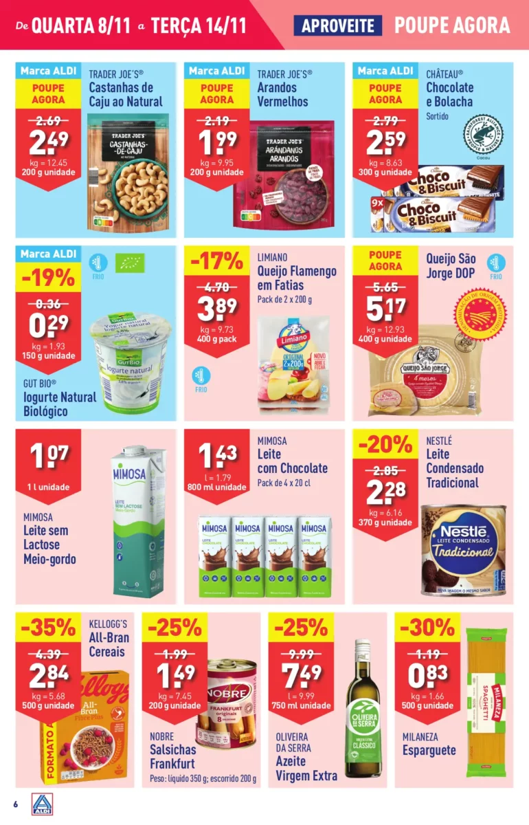 Antevis&atilde;o Folheto ALDI (8 a 14 novembro)
