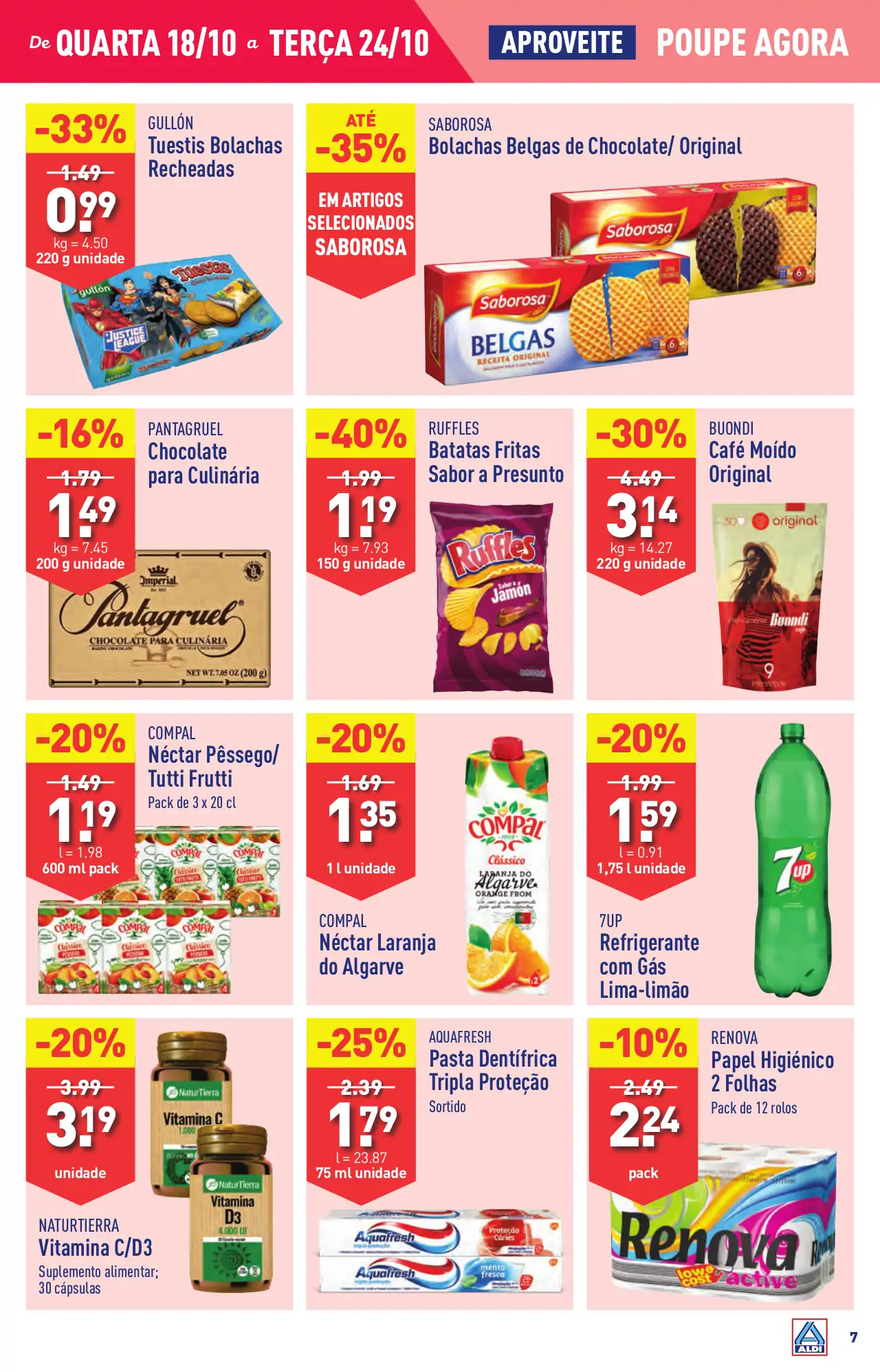 Antevis&atilde;o Folheto ALDI (18 a 24 outubro)