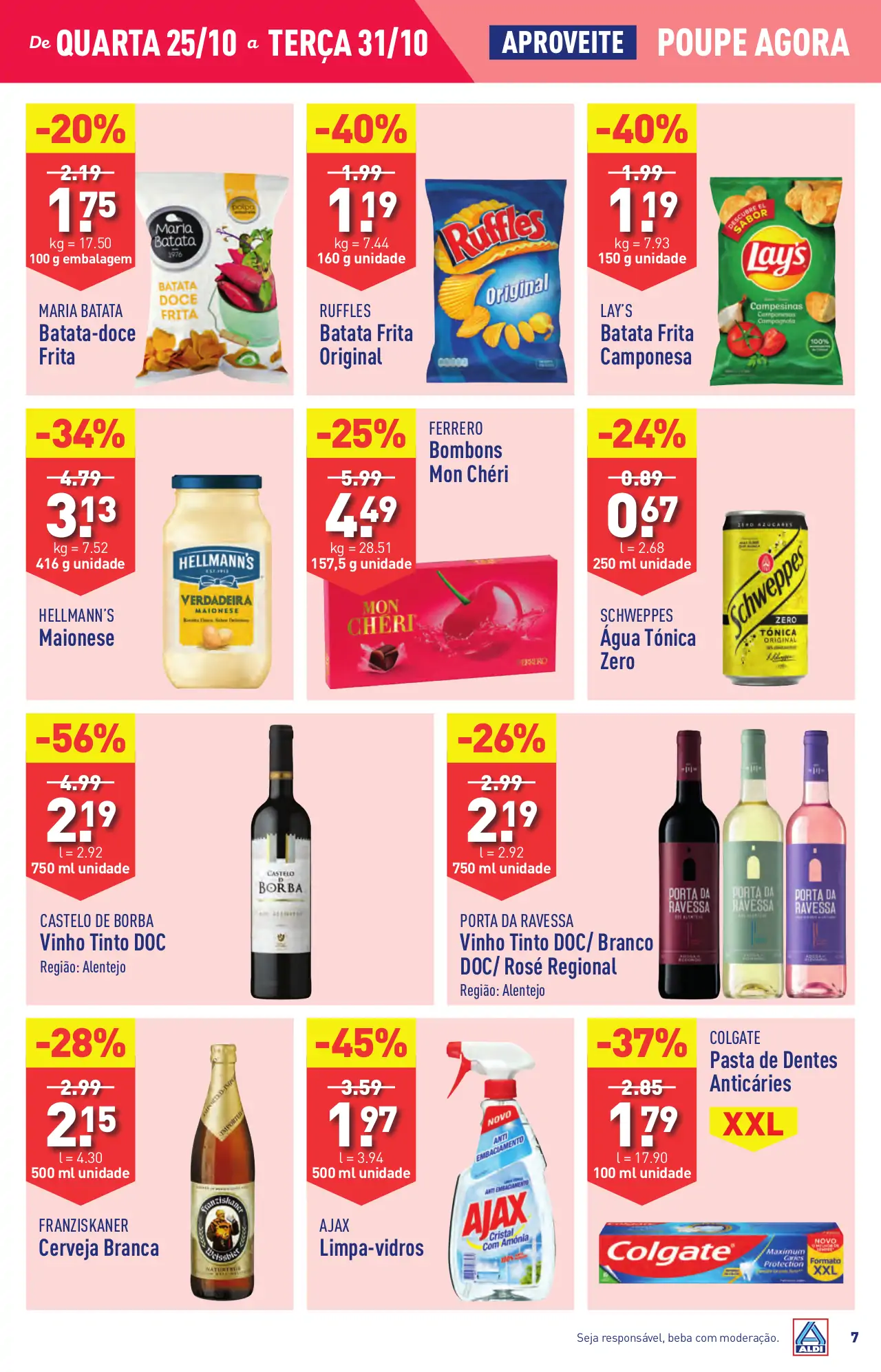 Antevis&atilde;o Folheto ALDI (25 a 31 outubro)