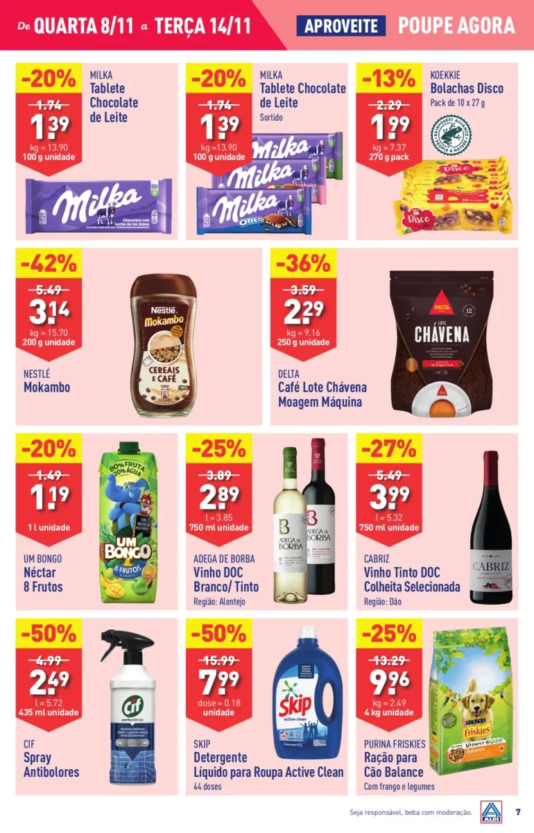 Antevis&atilde;o Folheto ALDI (8 a 14 novembro)