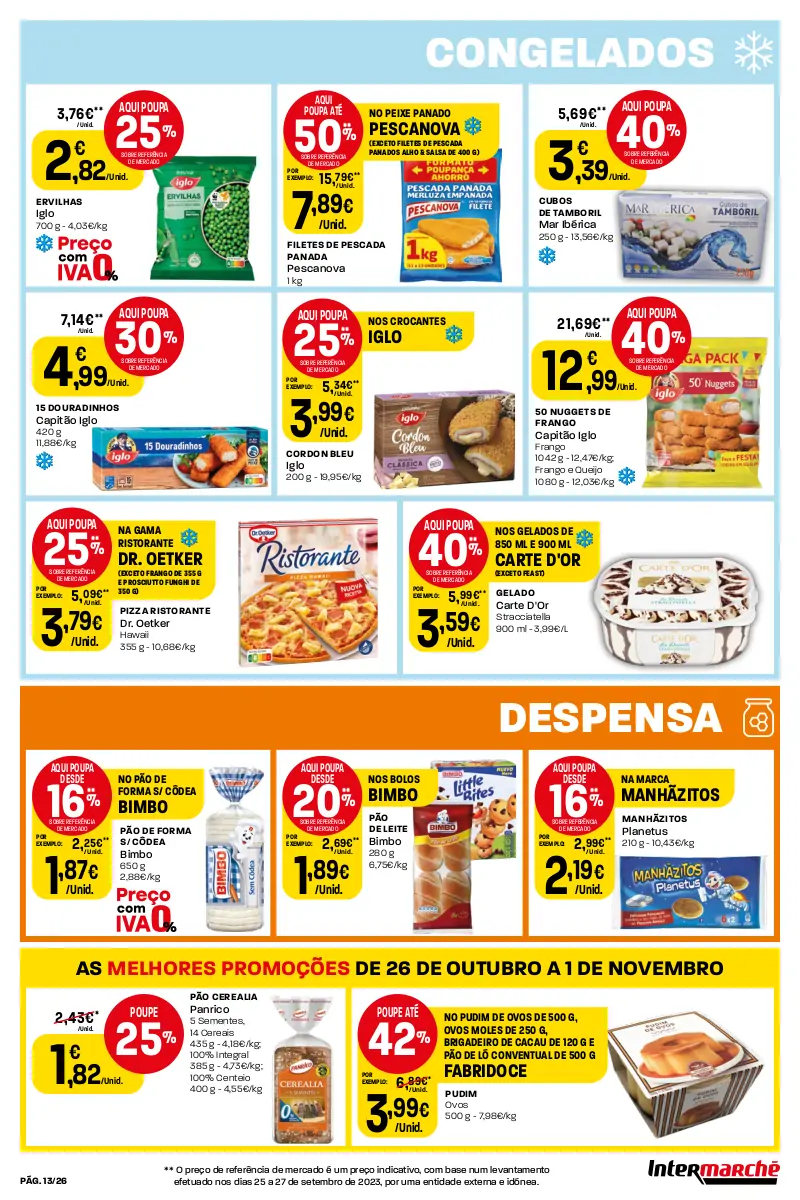 Antevis&atilde;o Folheto Intermarch&eacute; (26 outubro a 1 novembro)