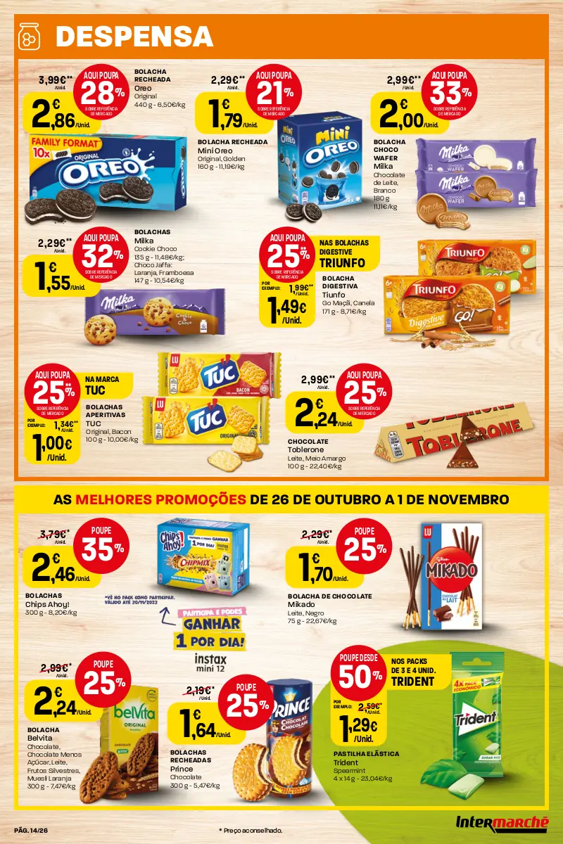 Antevis&atilde;o Folheto Intermarch&eacute; (26 outubro a 1 novembro)