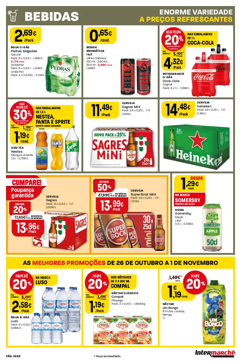 Antevis&atilde;o Folheto Intermarch&eacute; (26 outubro a 1 novembro)