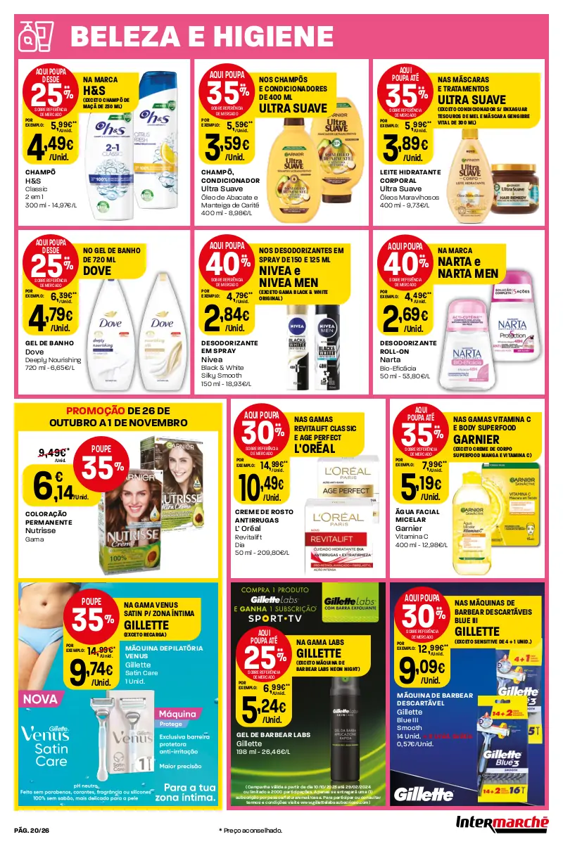 Antevis&atilde;o Folheto Intermarch&eacute; (26 outubro a 1 novembro)