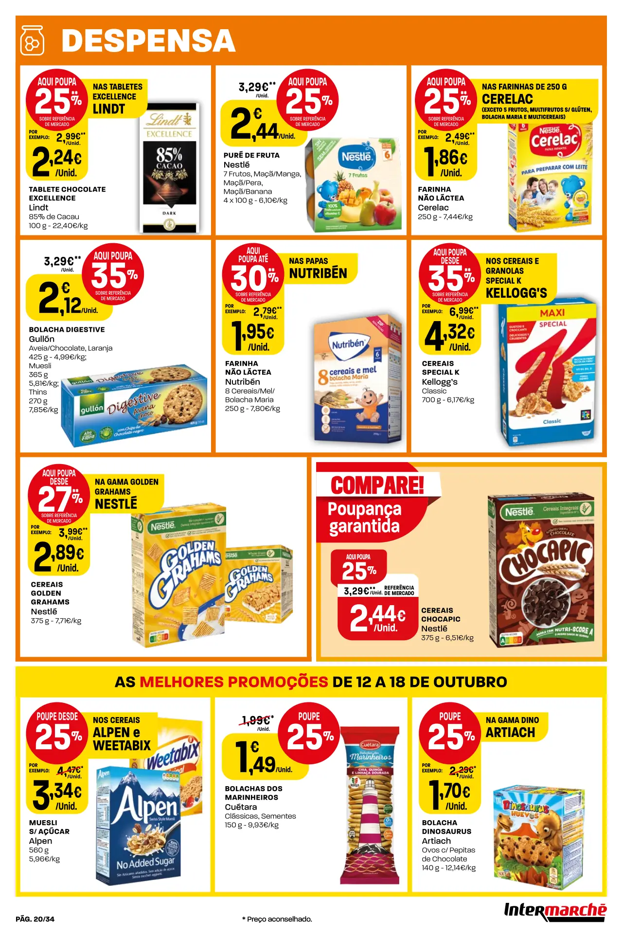 Antevis&atilde;o Folheto Intermarch&eacute; (12 a 18 outubro)