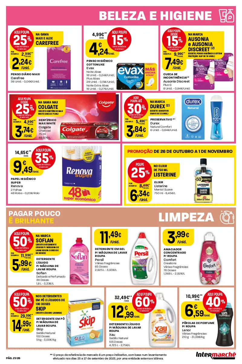 Antevis&atilde;o Folheto Intermarch&eacute; (26 outubro a 1 novembro)