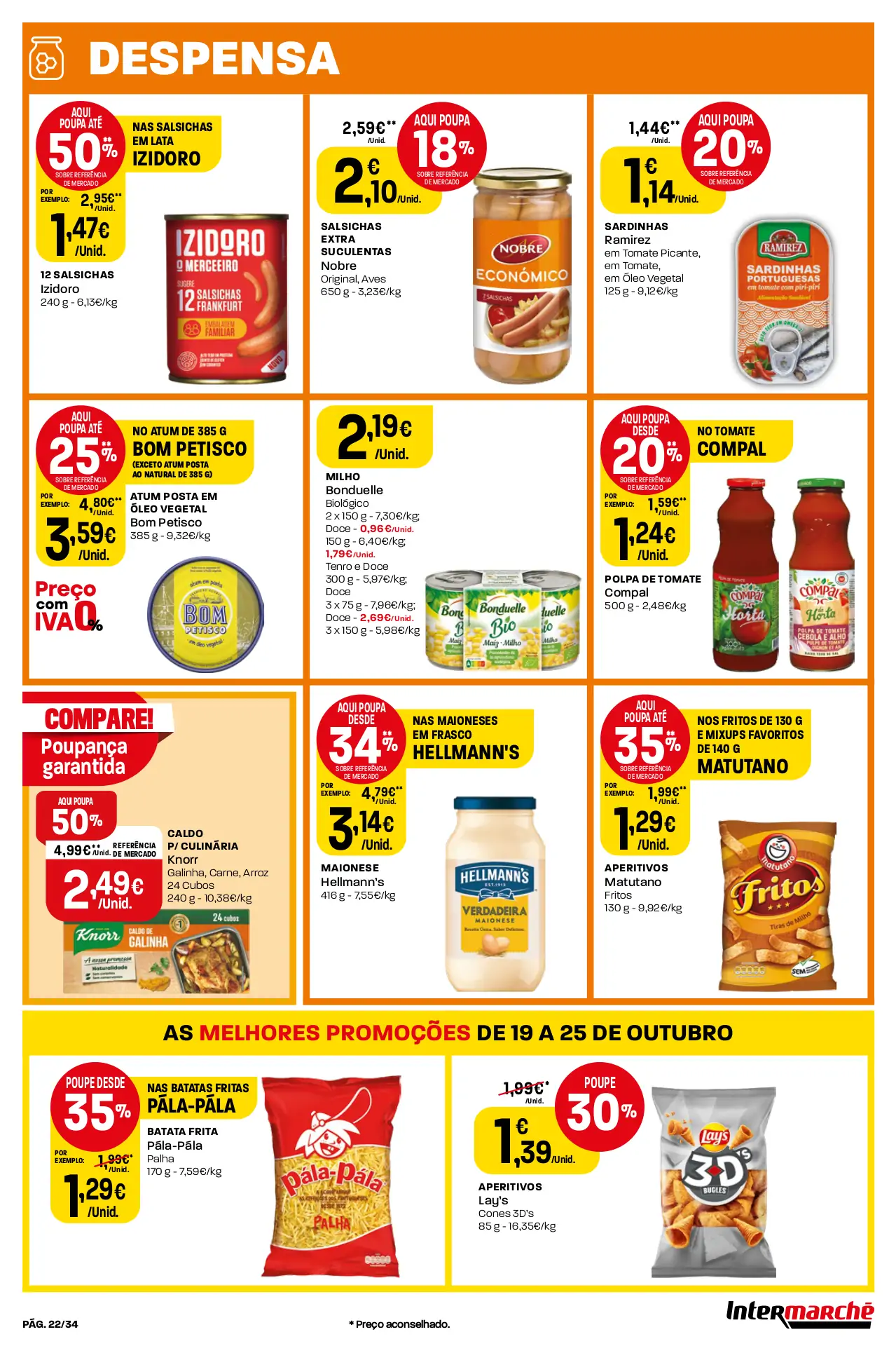 Antevis&atilde;o Folheto Intermarch&eacute; (19 a 25 outubro)