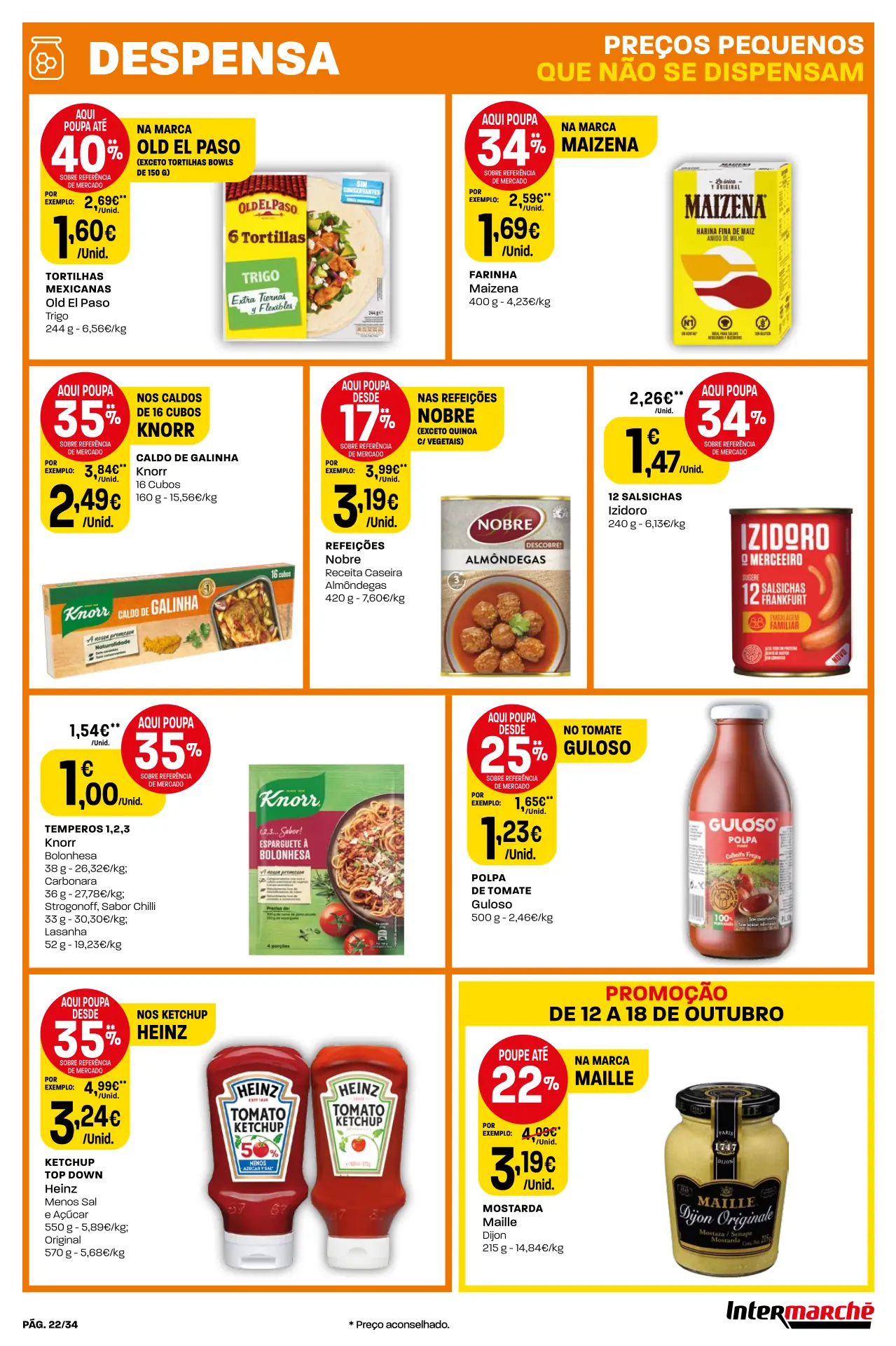 Antevis&atilde;o Folheto Intermarch&eacute; (12 a 18 outubro)