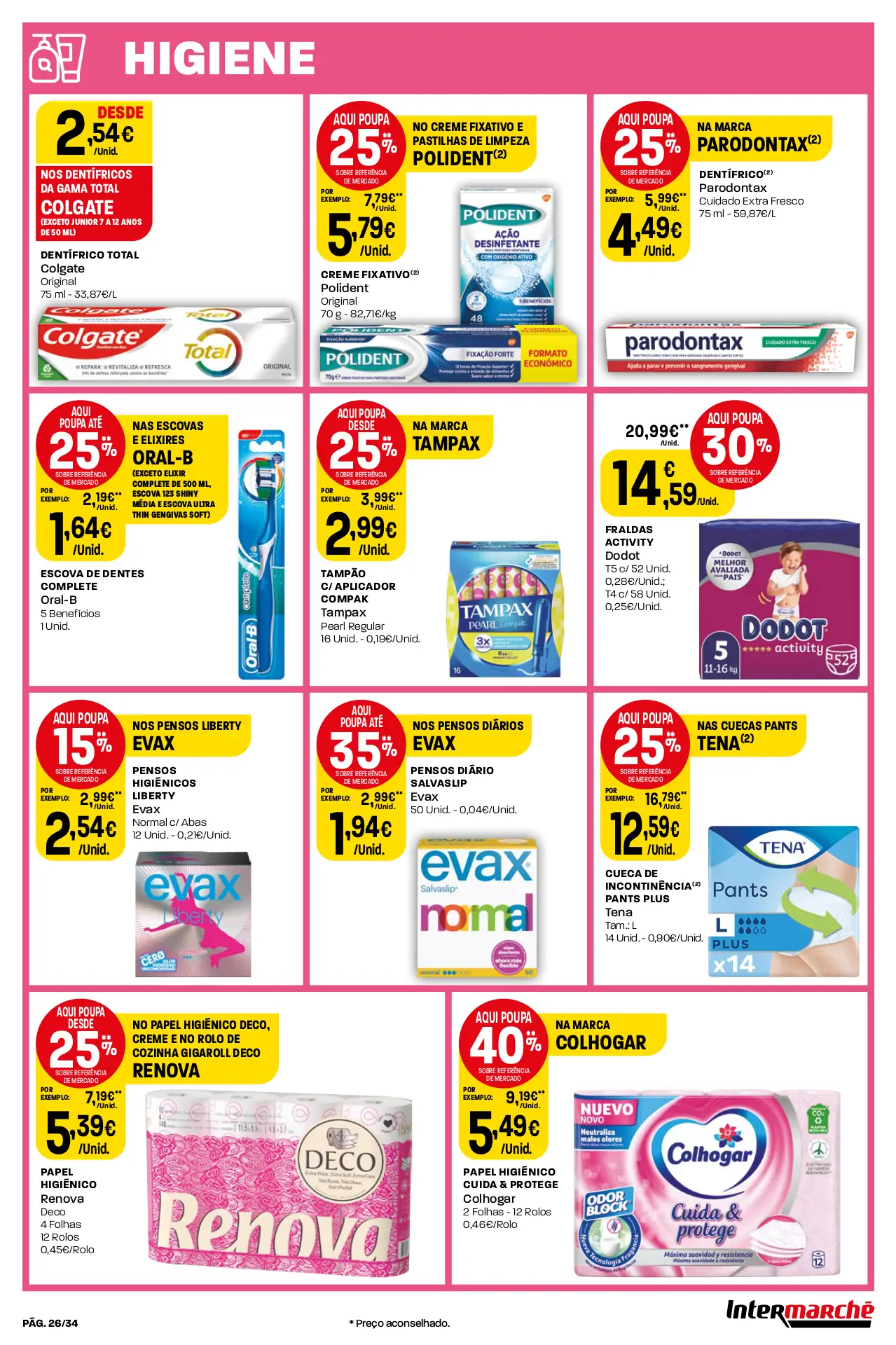 Antevis&atilde;o Folheto Intermarch&eacute; (19 a 25 outubro)