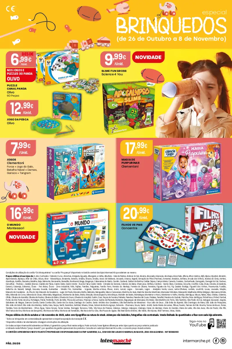 Antevis&atilde;o Folheto Intermarch&eacute; (26 outubro a 1 novembro)