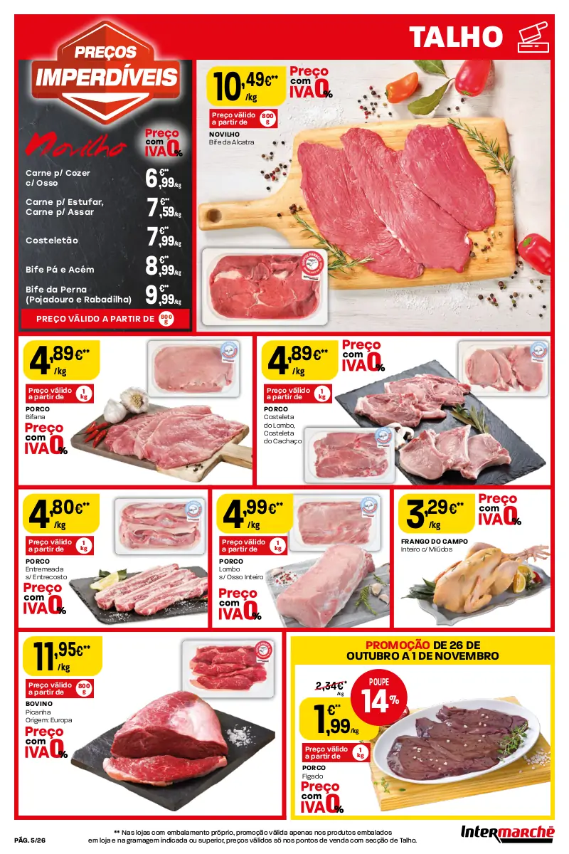 Antevis&atilde;o Folheto Intermarch&eacute; (26 outubro a 1 novembro)