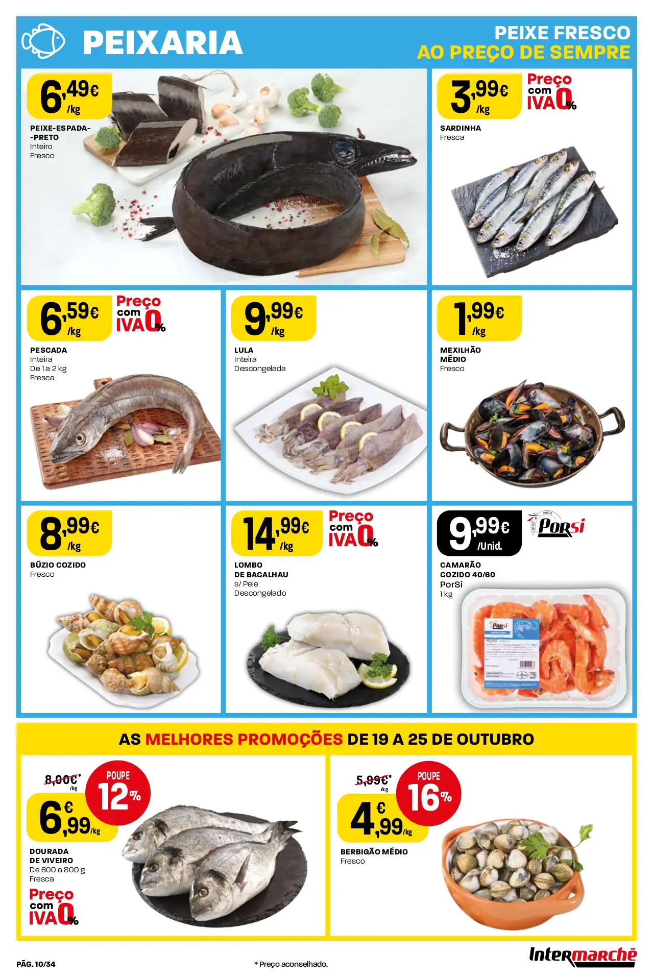 Antevis&atilde;o Folheto Intermarch&eacute; (19 a 25 outubro)