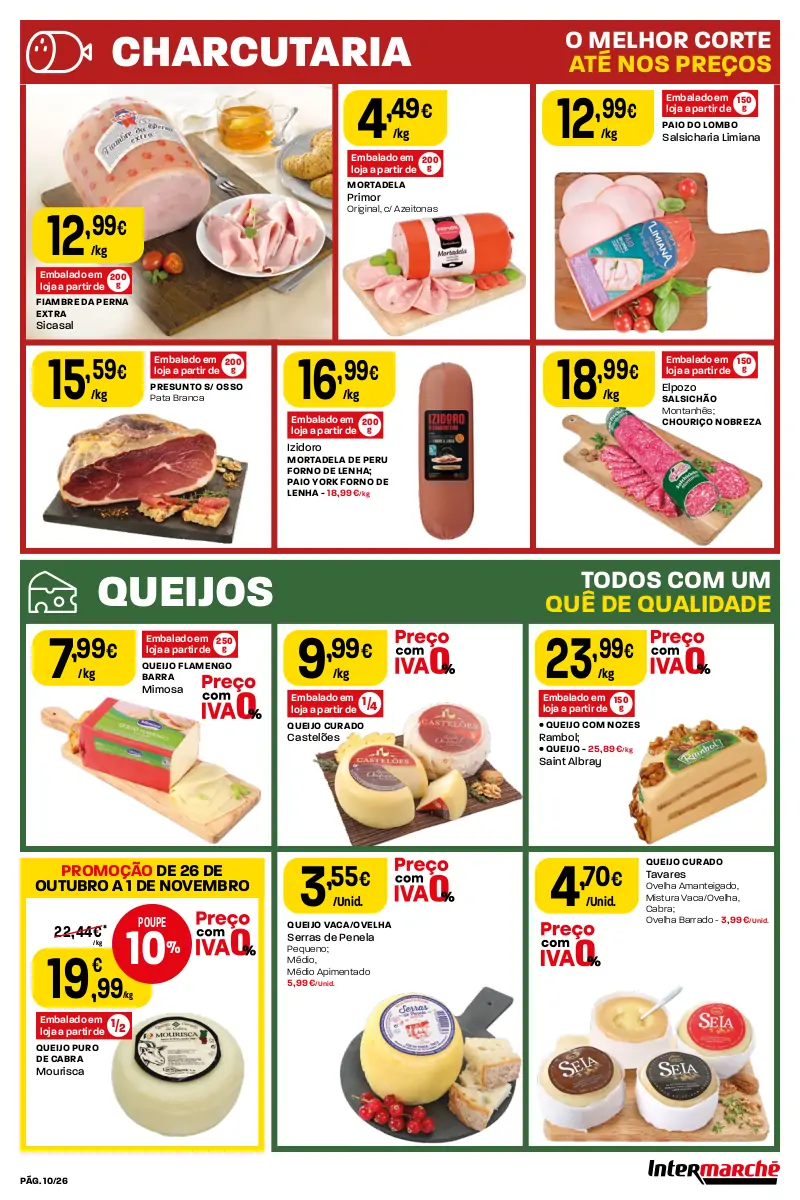 Antevis&atilde;o Folheto Intermarch&eacute; (26 outubro a 1 novembro)