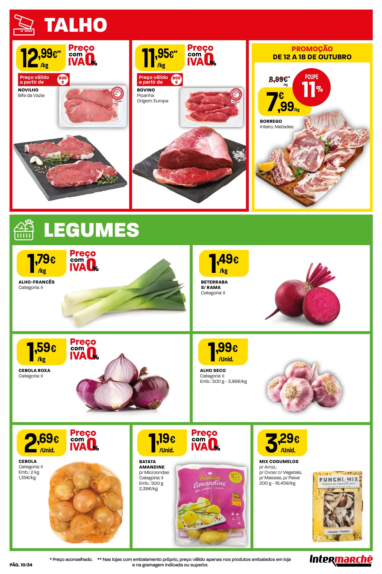 Antevis&atilde;o Folheto Intermarch&eacute; (12 a 18 outubro)