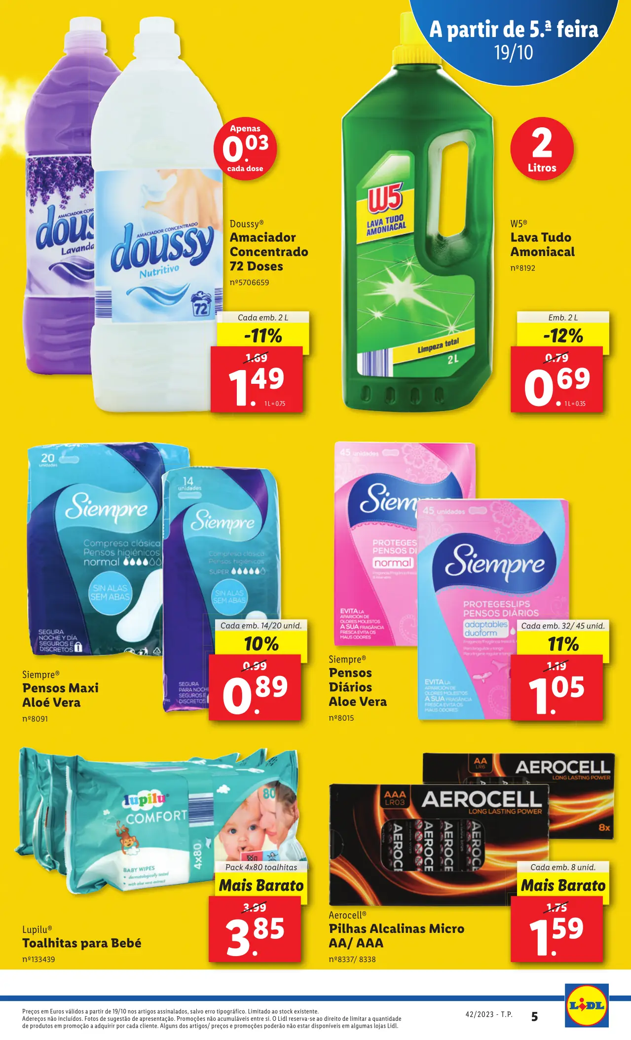 Antevis&atilde;o Folheto LiDL Novidades (a partir de 19 de outubro)