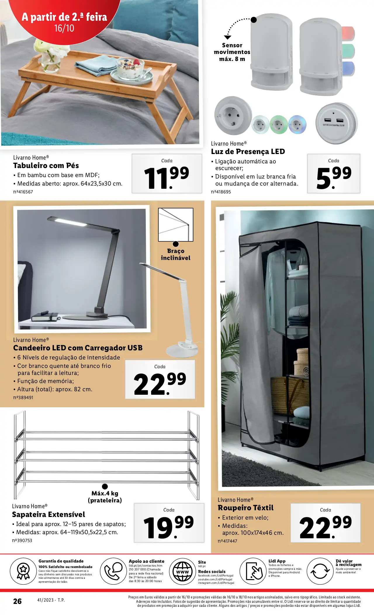 Antevis&atilde;o Folheto LiDL Novidades (a partir de 12 outubro)