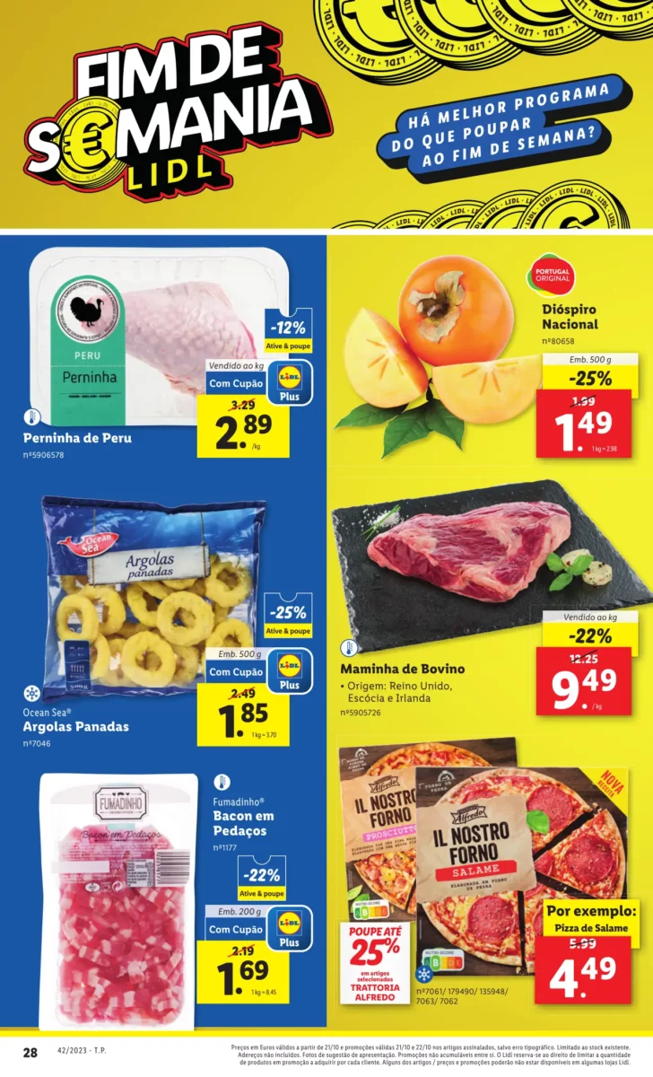 Antevis&atilde;o Folheto LiDL fim-de-semana (21 e 22 outubro)