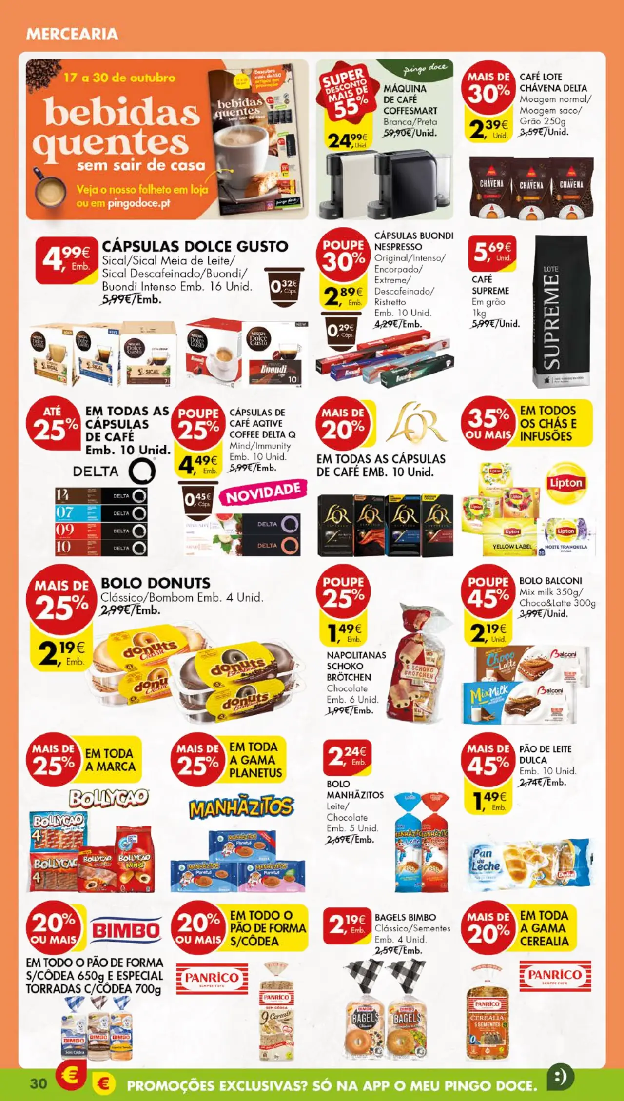 Antevis&atilde;o Folheto Pingo Doce (17 a 23 outubro)