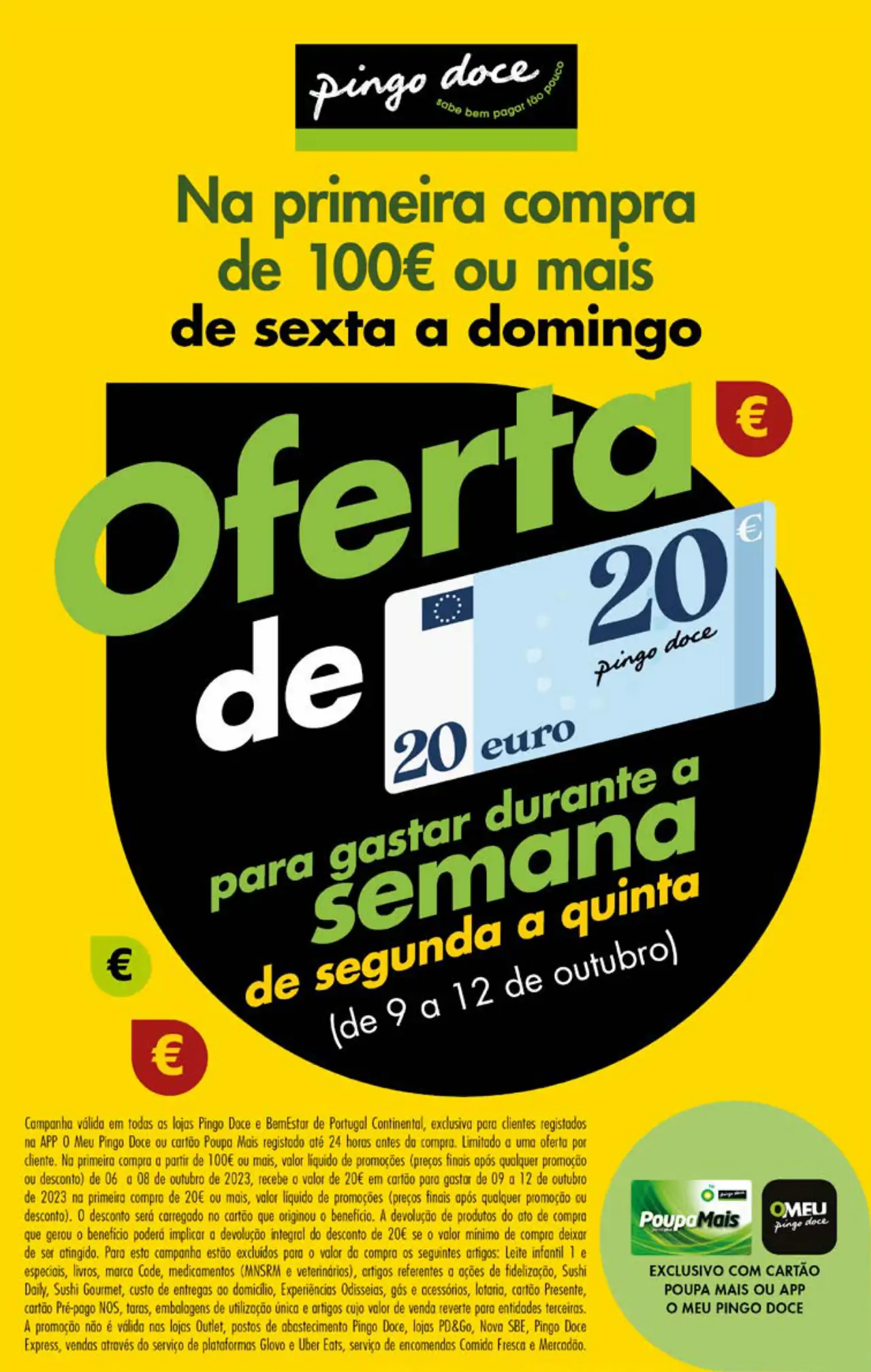 Antevis&atilde;o Folheto Pingo Doce fim-de-semana (6 a 9 outubro)