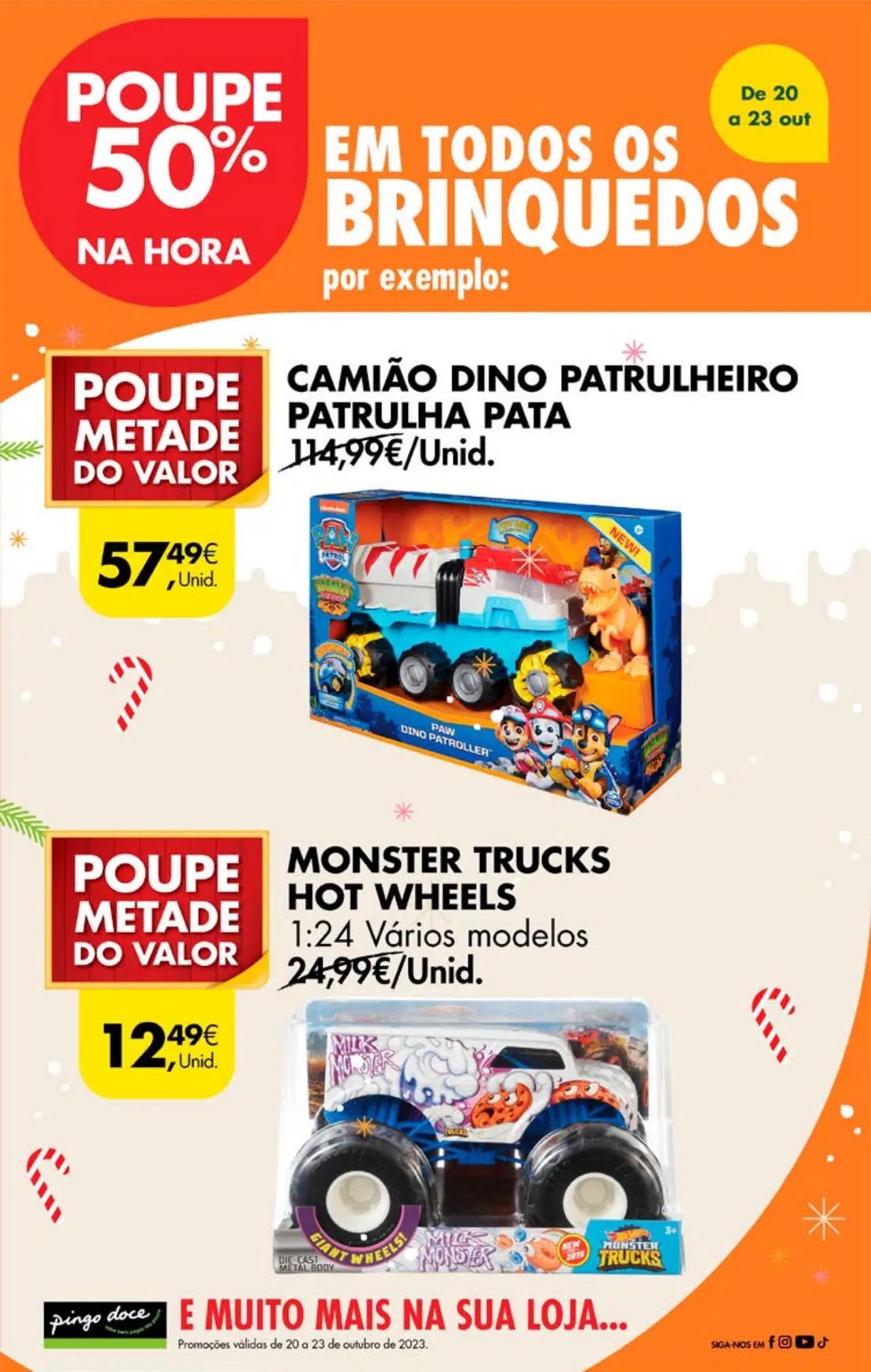 Antevis&atilde;o Folheto Pingo Doce fim-de-semana (20 a 23 outubro)