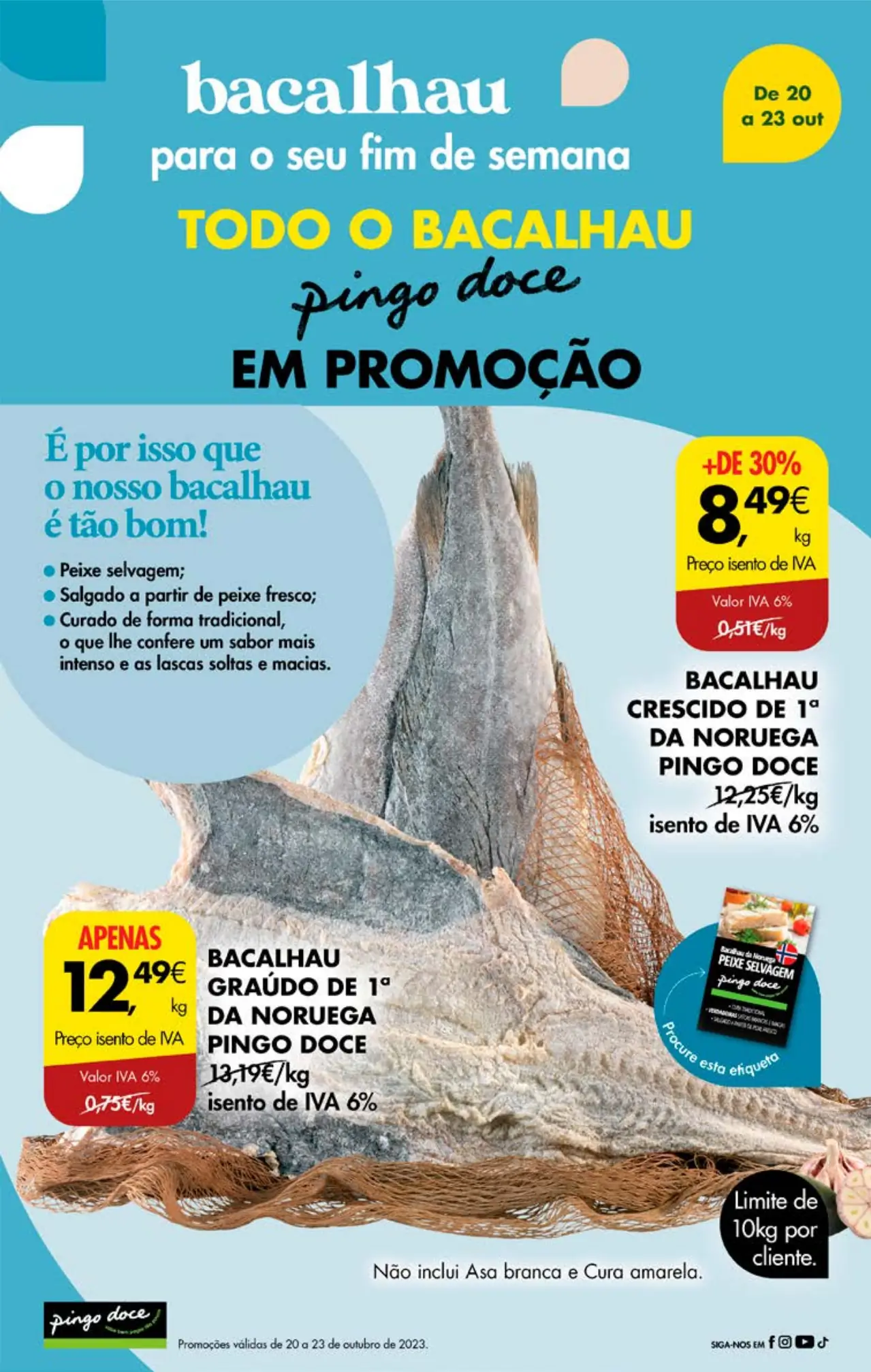 Antevis&atilde;o Folheto Pingo Doce fim-de-semana (20 a 23 outubro)