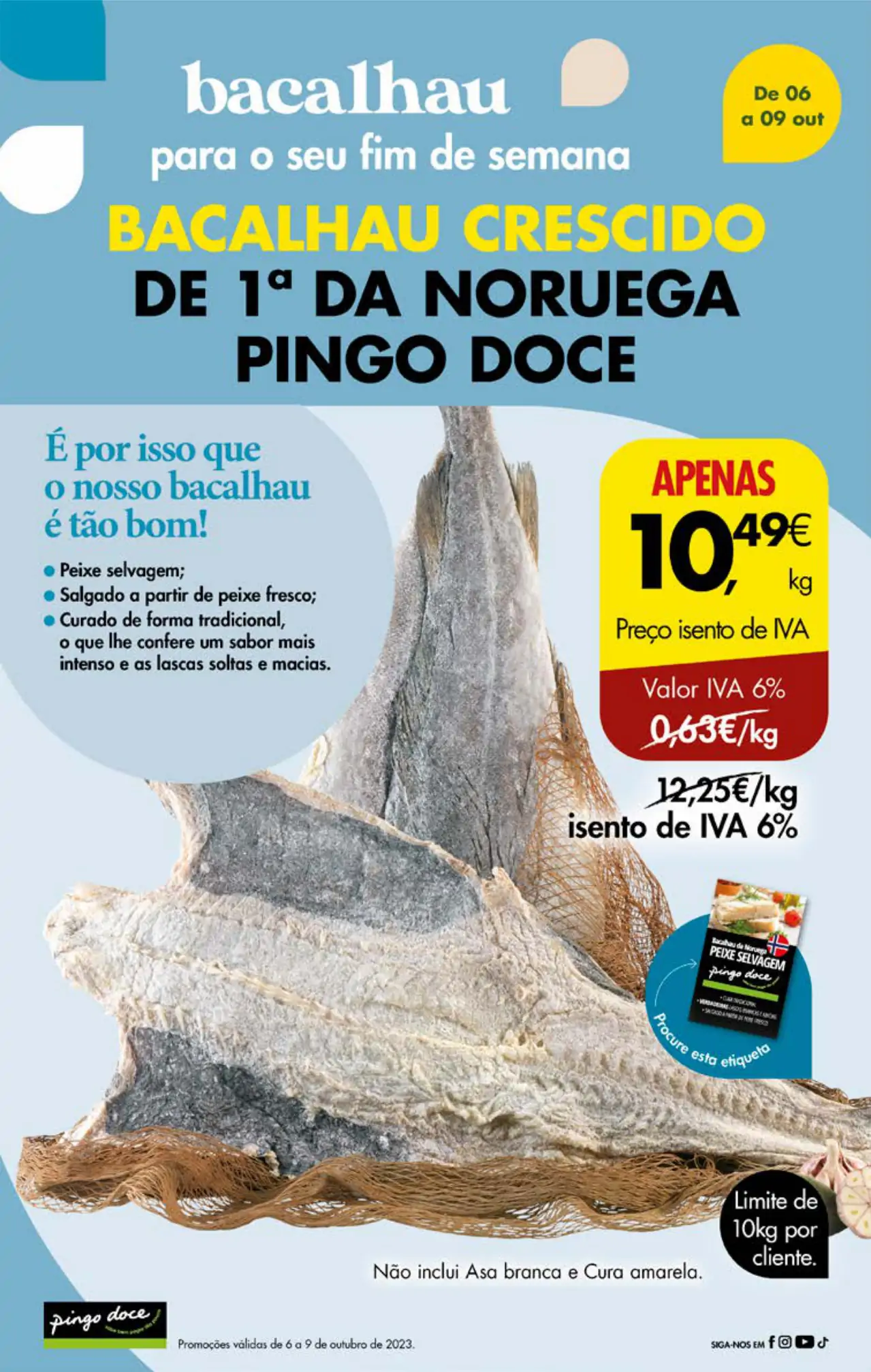 Antevis&atilde;o Folheto Pingo Doce fim-de-semana (6 a 9 outubro)