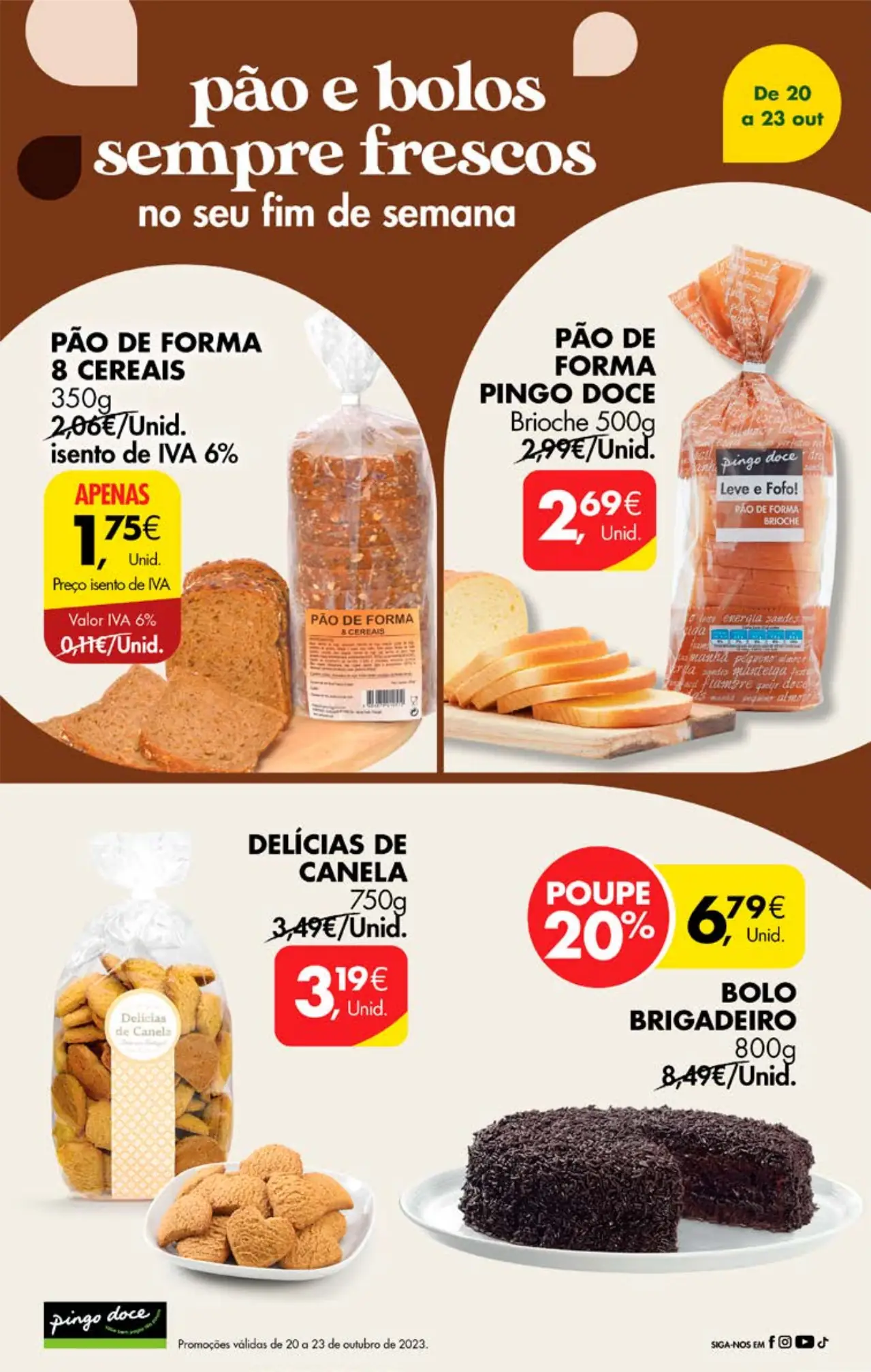 Antevis&atilde;o Folheto Pingo Doce fim-de-semana (20 a 23 outubro)