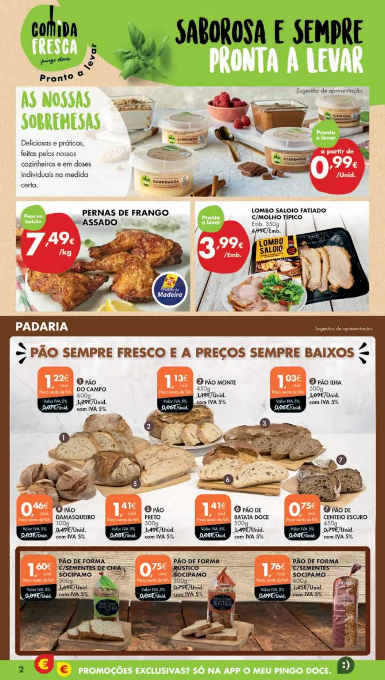 Antevis&atilde;o Folheto Pingo Doce Madeira (17 a 23 outubro)