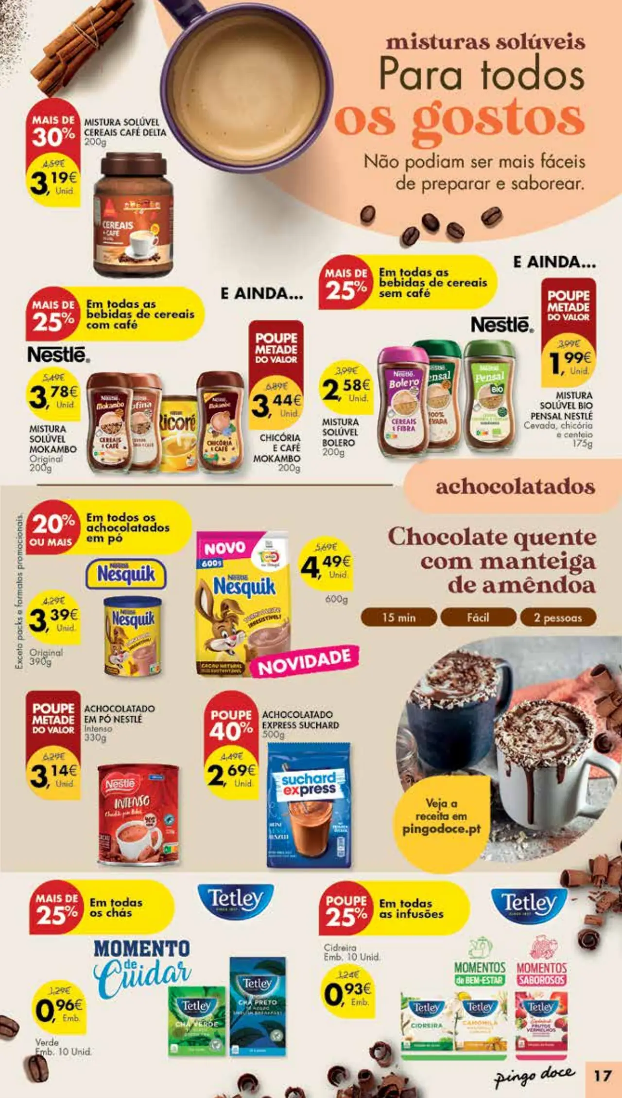 Antevis&atilde;o Folheto Pingo Doce Madeira (17 a 23 outubro)