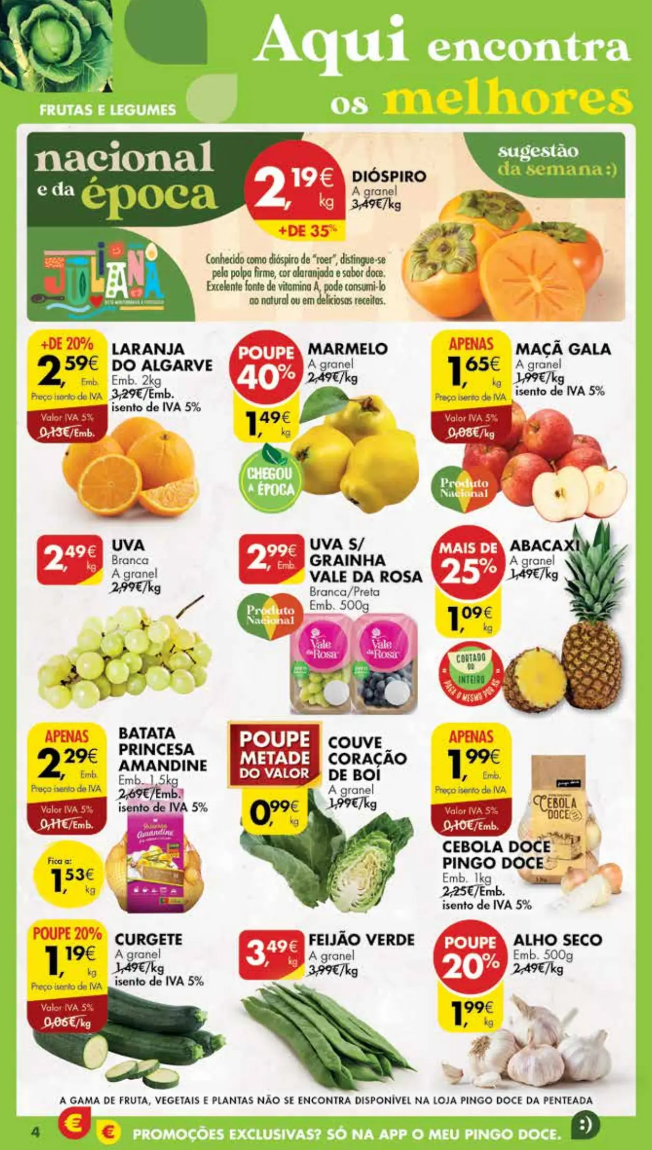 Antevis&atilde;o Folheto Pingo Doce Madeira (17 a 23 outubro)