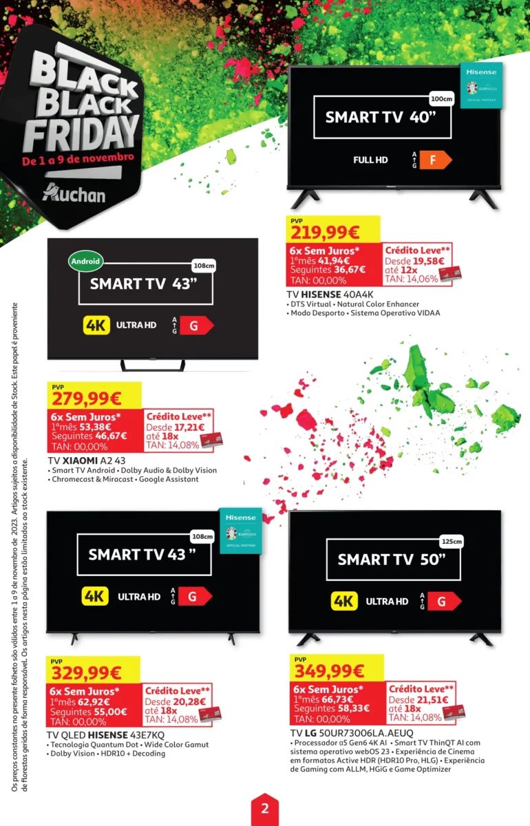 Folheto Auchan Black Friday 2023 (1 a 9 novembro)