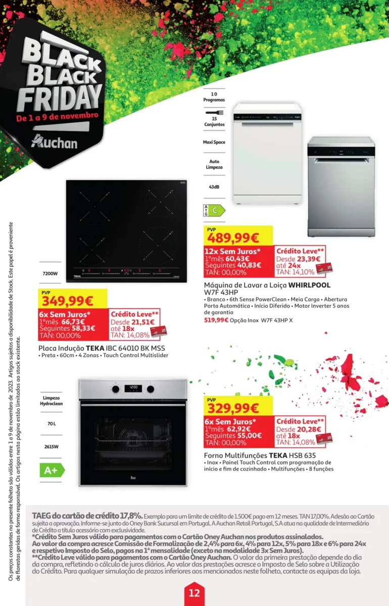 Folheto Auchan Black Friday 2023 (1 a 9 novembro)