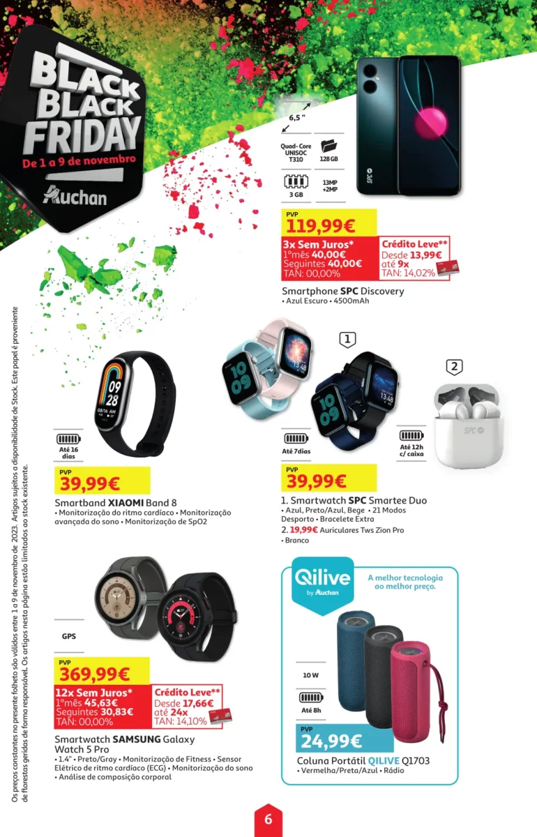 Folheto Auchan Black Friday 2023 (1 a 9 novembro)
