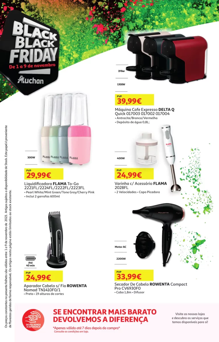 Folheto Auchan Black Friday 2023 (1 a 9 novembro)