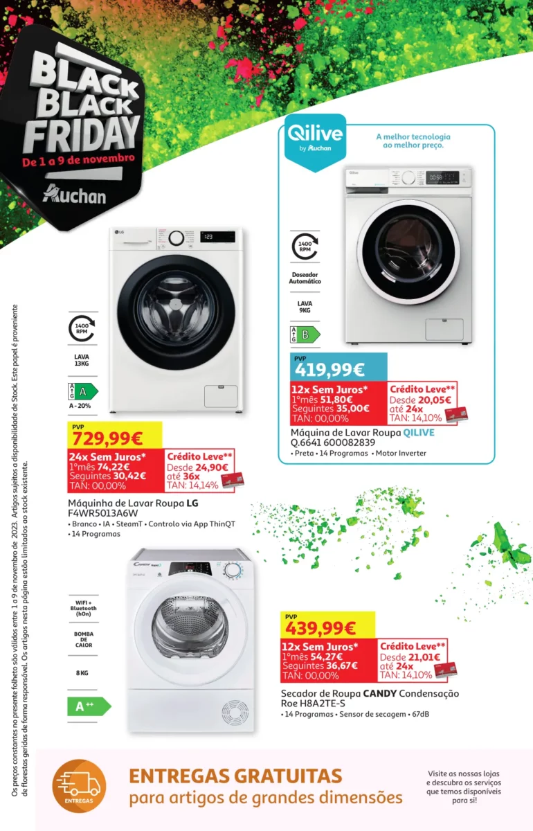 Folheto Auchan Black Friday 2023 (1 a 9 novembro)