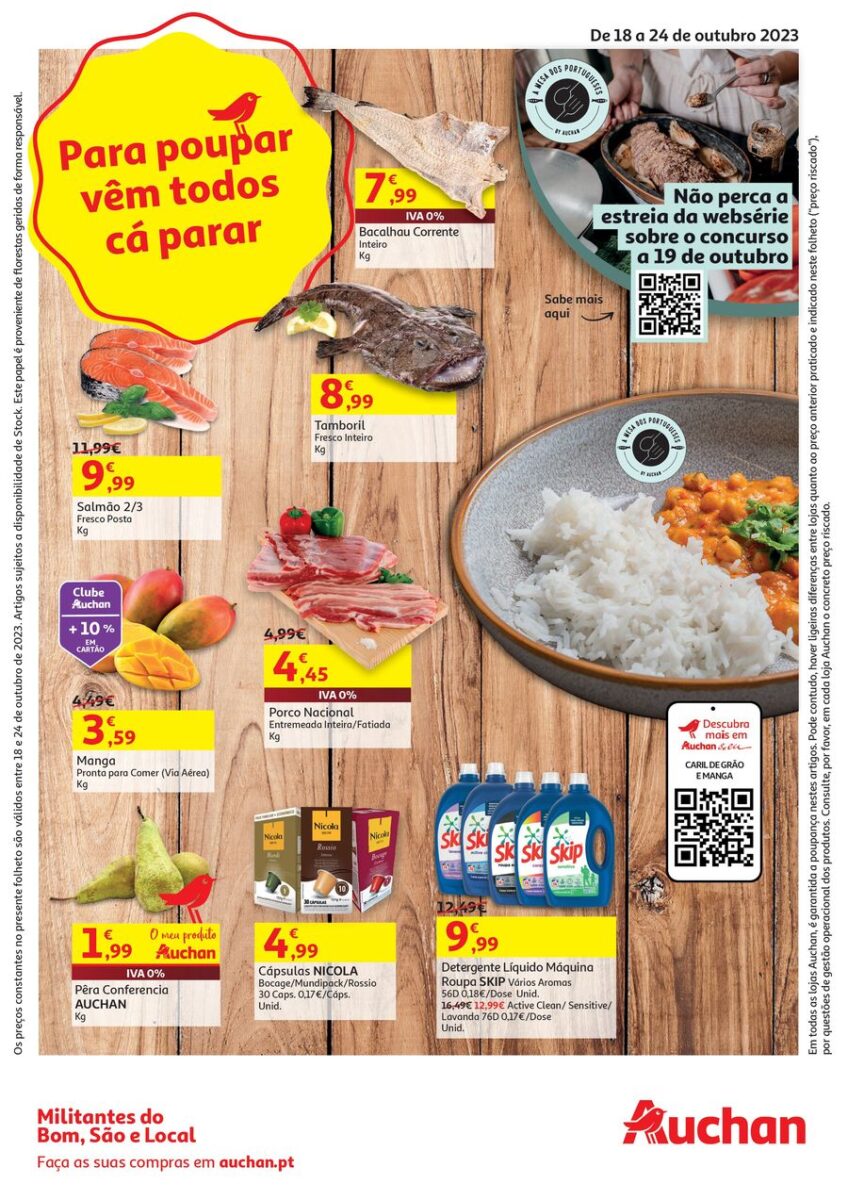 Folheto Auchan desta semana (18 a 24 outubro)