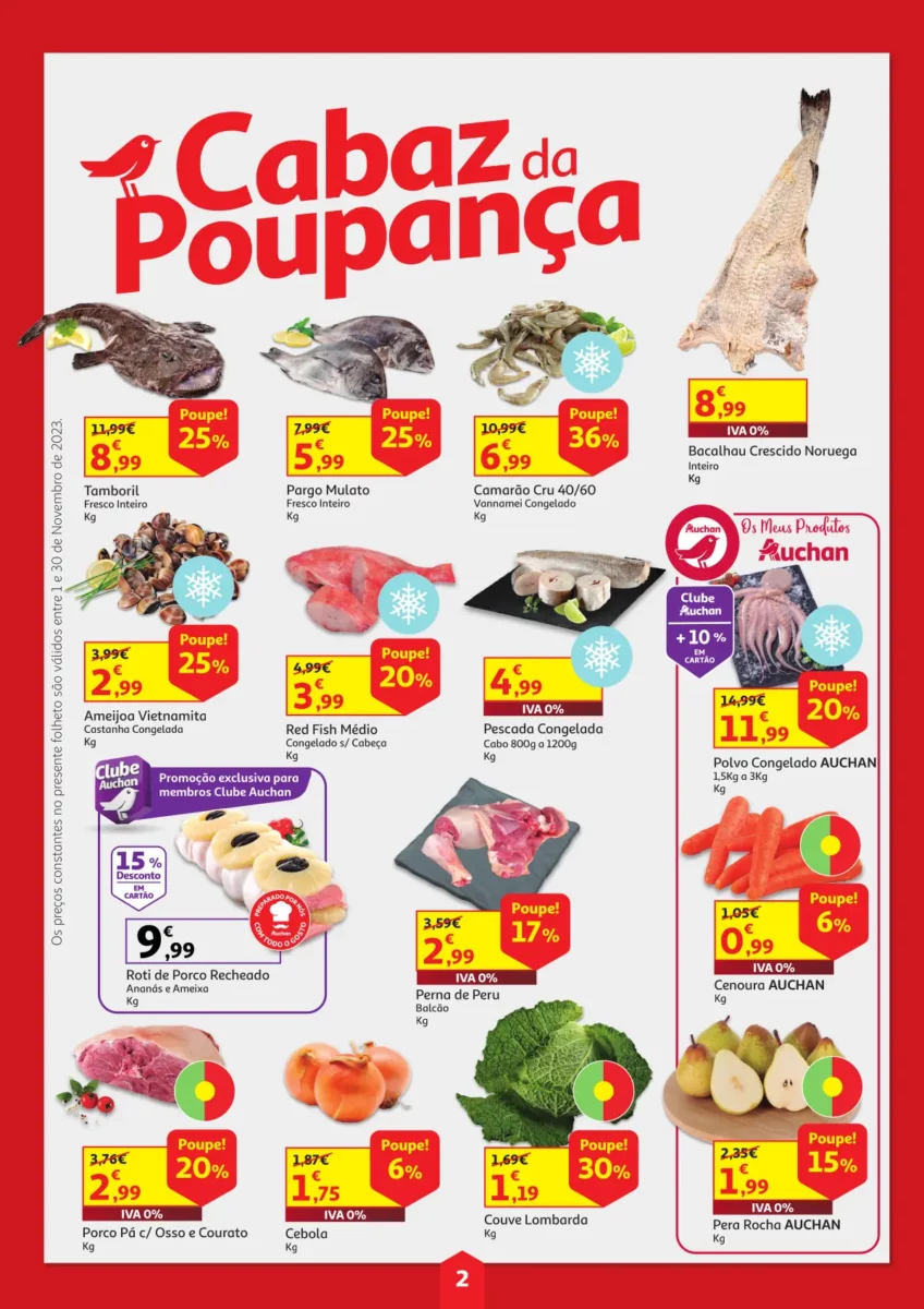 Folheto Auchan Cabaz Poupan&ccedil;a &ndash; Novembro 2023
