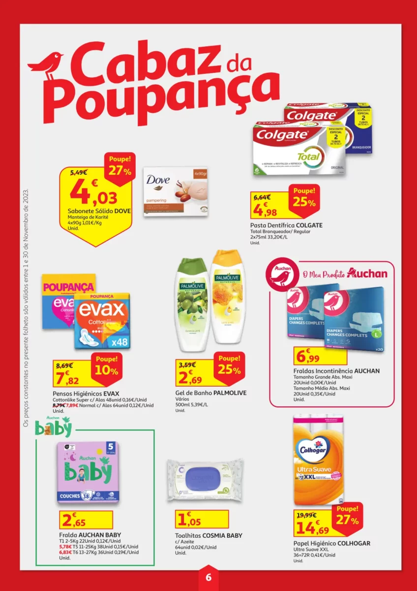 Folheto Auchan Cabaz Poupan&ccedil;a &ndash; Novembro 2023