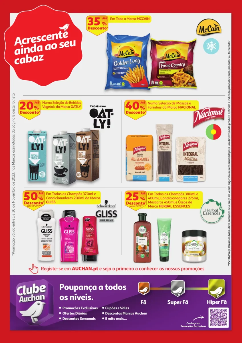 Folheto Auchan Cabaz Poupan&ccedil;a &ndash; Novembro 2023