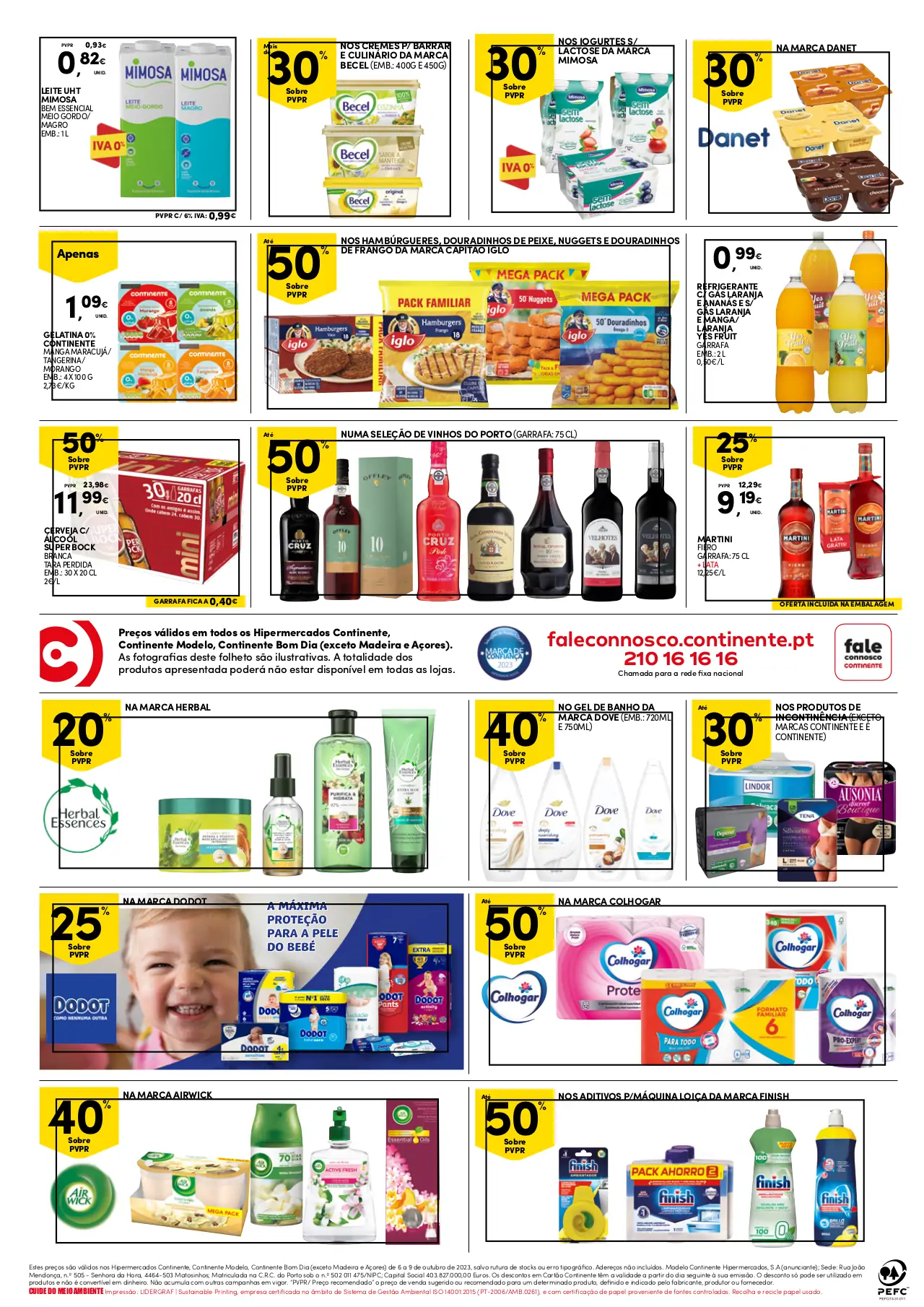 Folheto Continente fim-de-semana (9 a 15 outubro)
