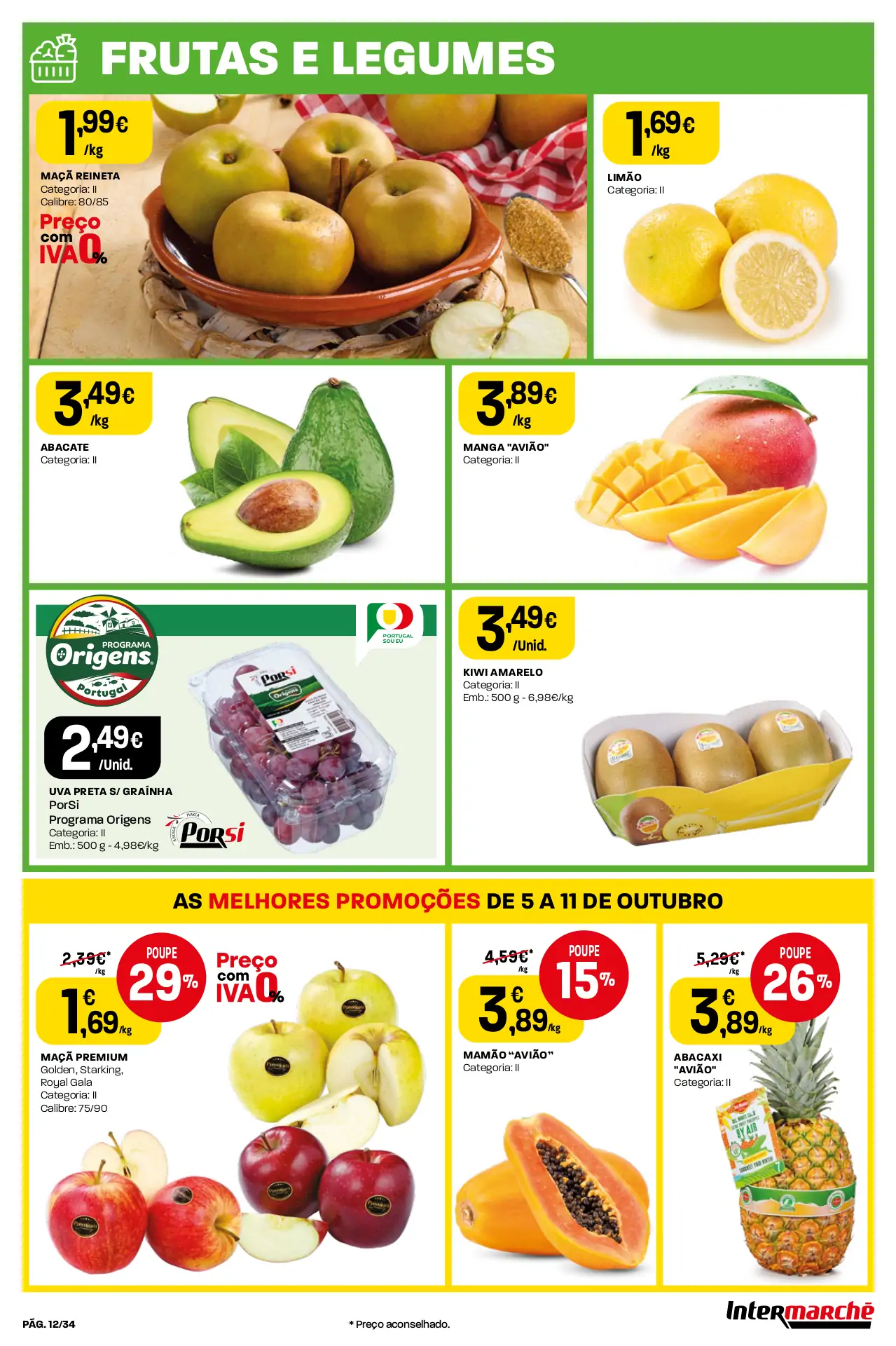 Folheto Intermarch&eacute; desta semana (5 a 11 outubro)