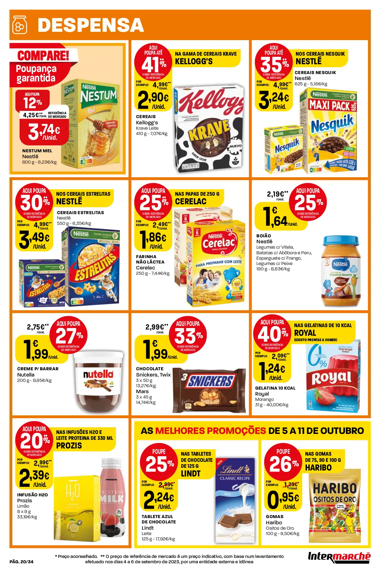 Folheto Intermarch&eacute; desta semana (5 a 11 outubro)