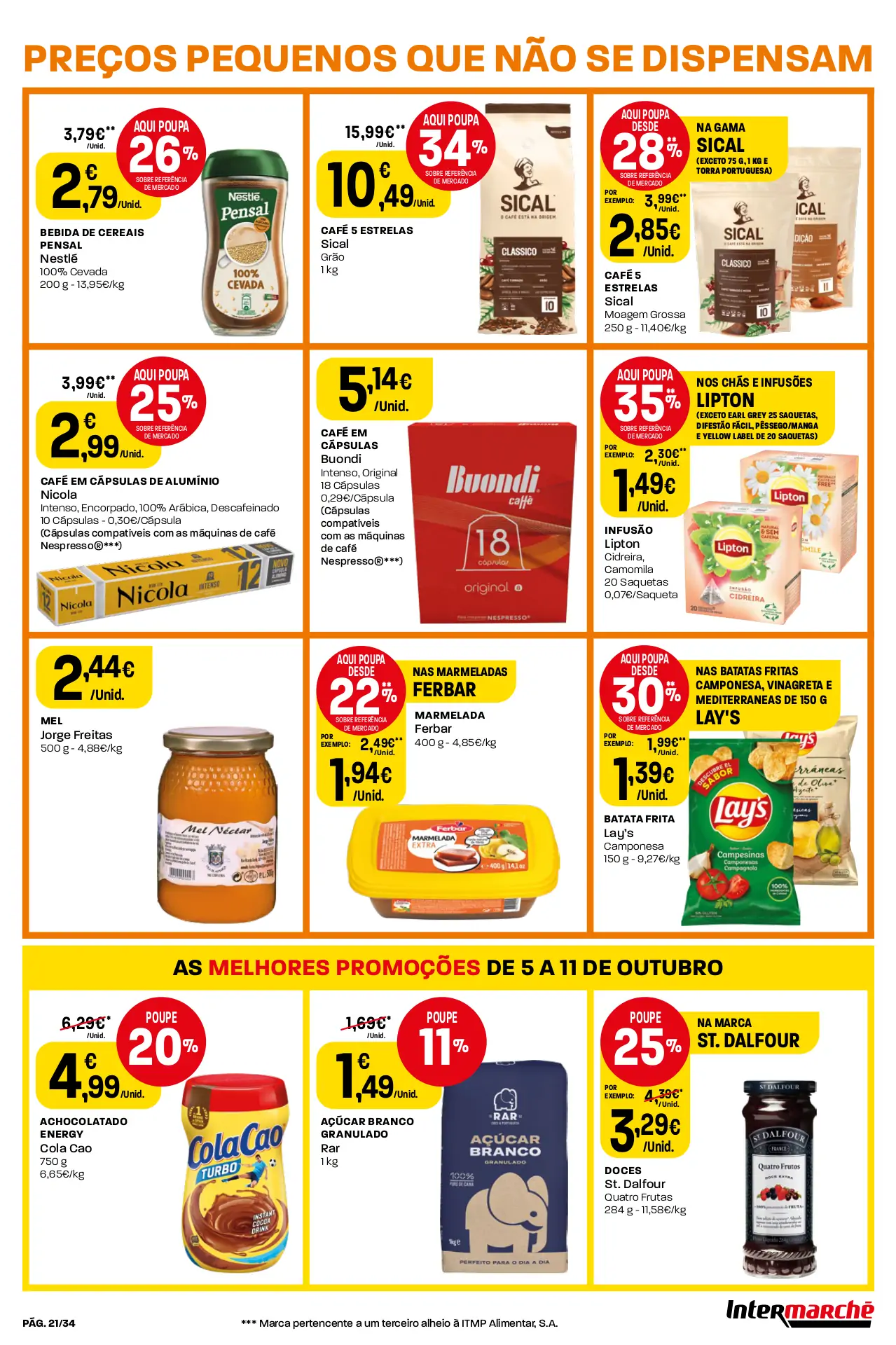 Folheto Intermarch&eacute; desta semana (5 a 11 outubro)