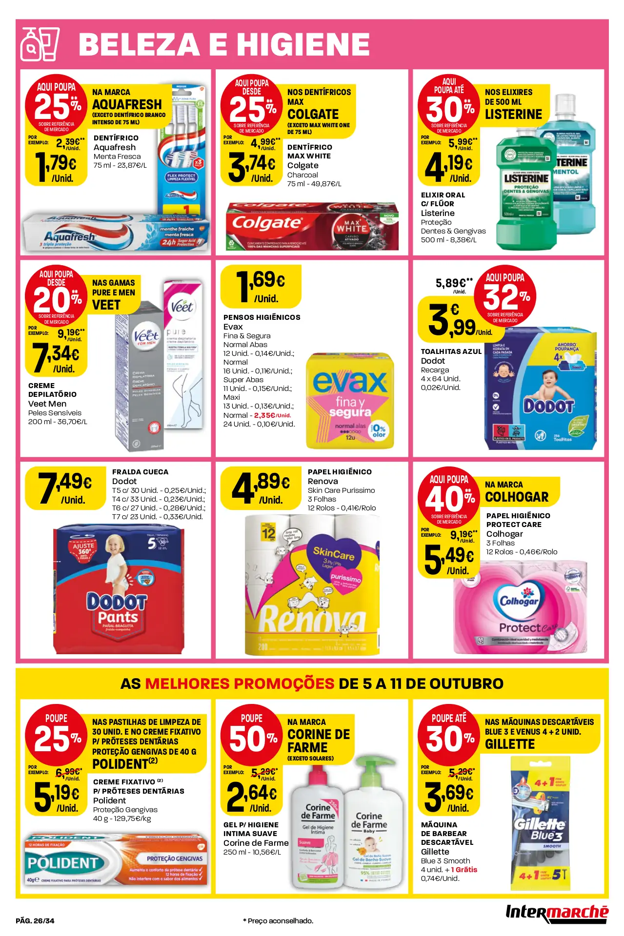 Folheto Intermarch&eacute; desta semana (5 a 11 outubro)